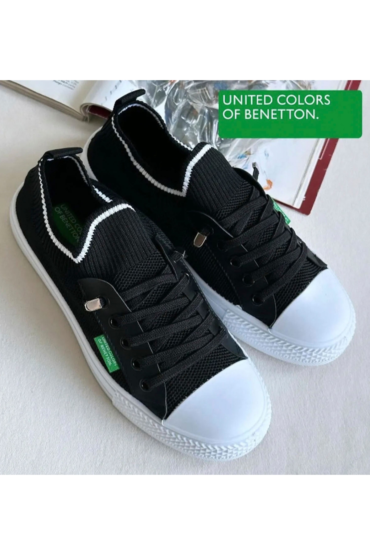 10233 Kadın Günlük Sneaker Ayakkabı Siyah - Görsel 3