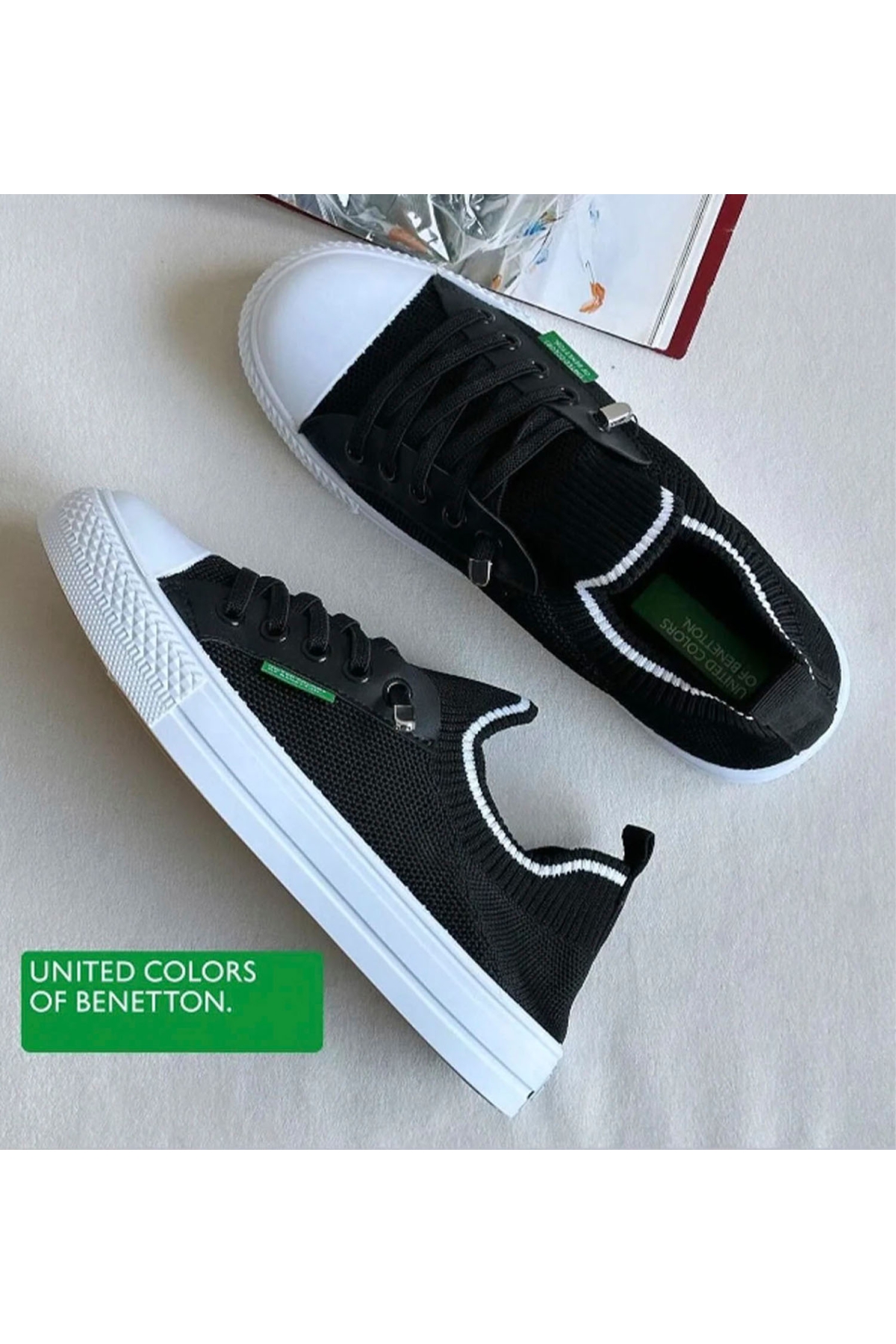 10233 Kadın Günlük Sneaker Ayakkabı Siyah - Görsel 4