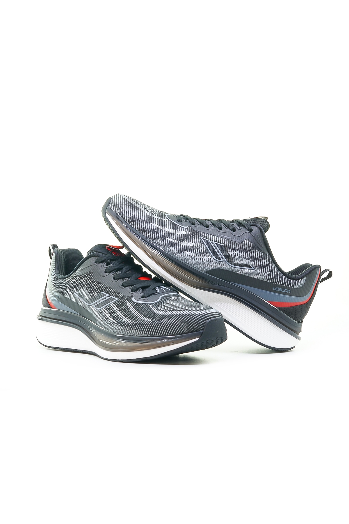 FIJI ERKEK PROFESYONEL KOŞU &amp; YÜRÜYÜŞ AYAKKABISI (40-45) 24Y FIJI M SİYAH/KIRMIZI - Görsel 7