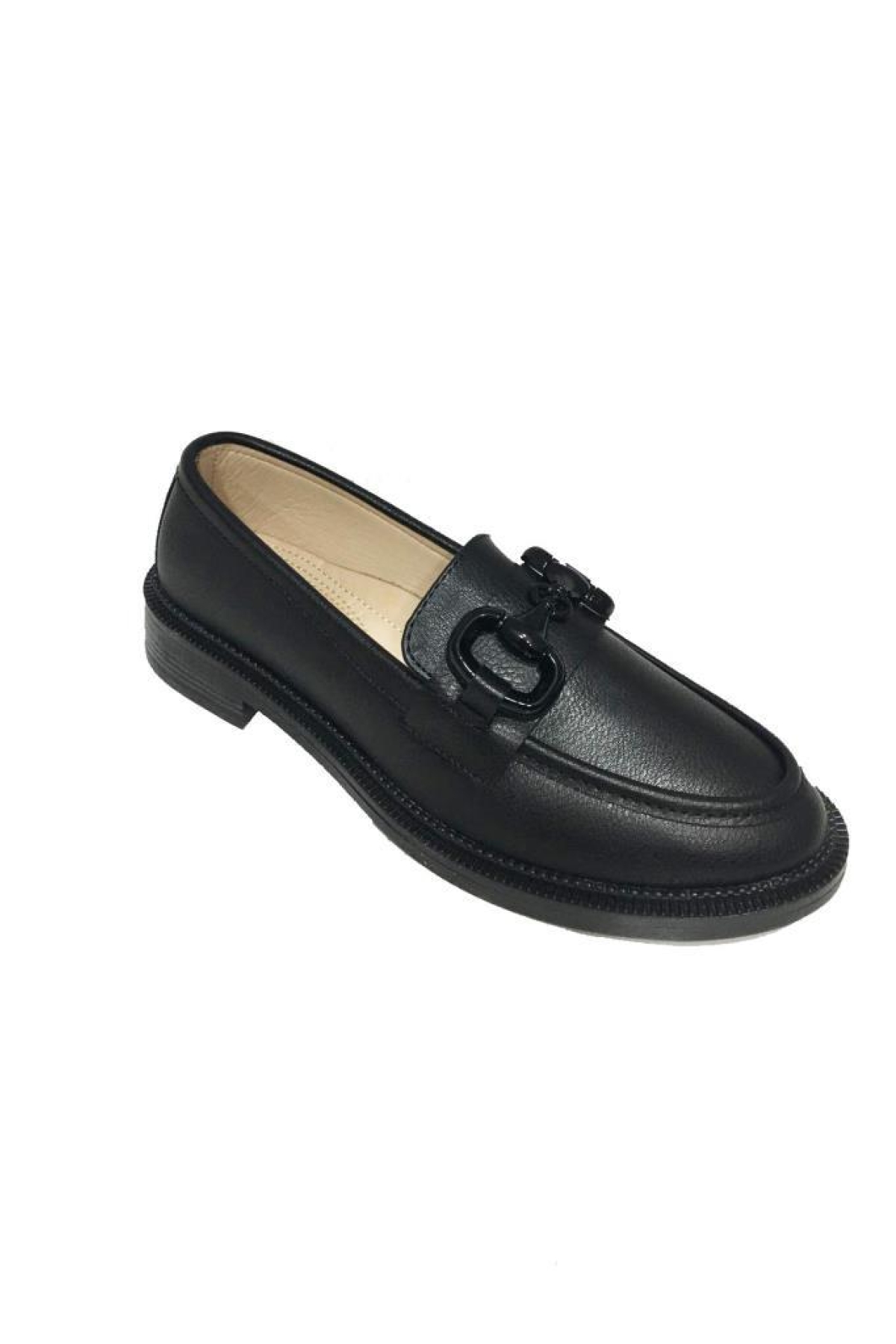 Shoes 235 Deri Trend Fashion Tokalı Kadın Babet - Görsel 2