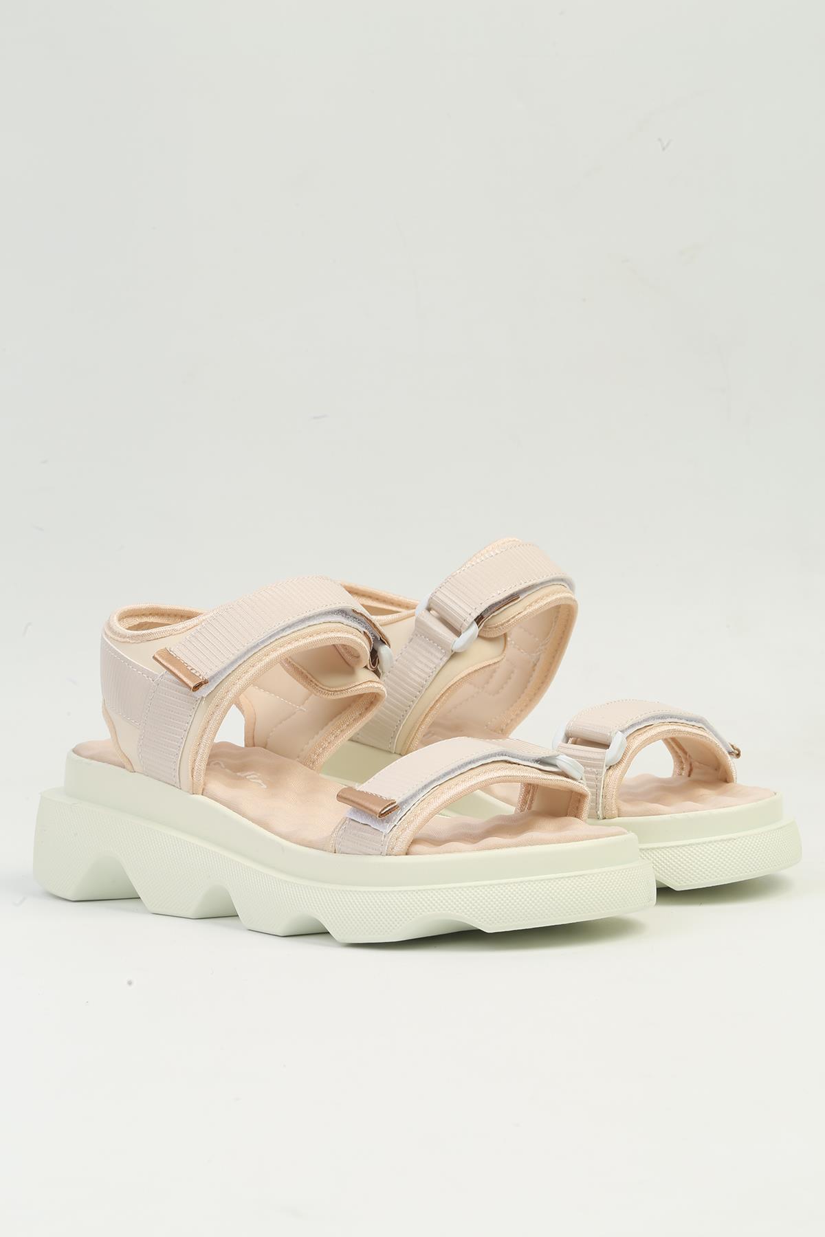 ® | PC-53076- 3959 Pudra-Kadın Sandalet - Görsel 3