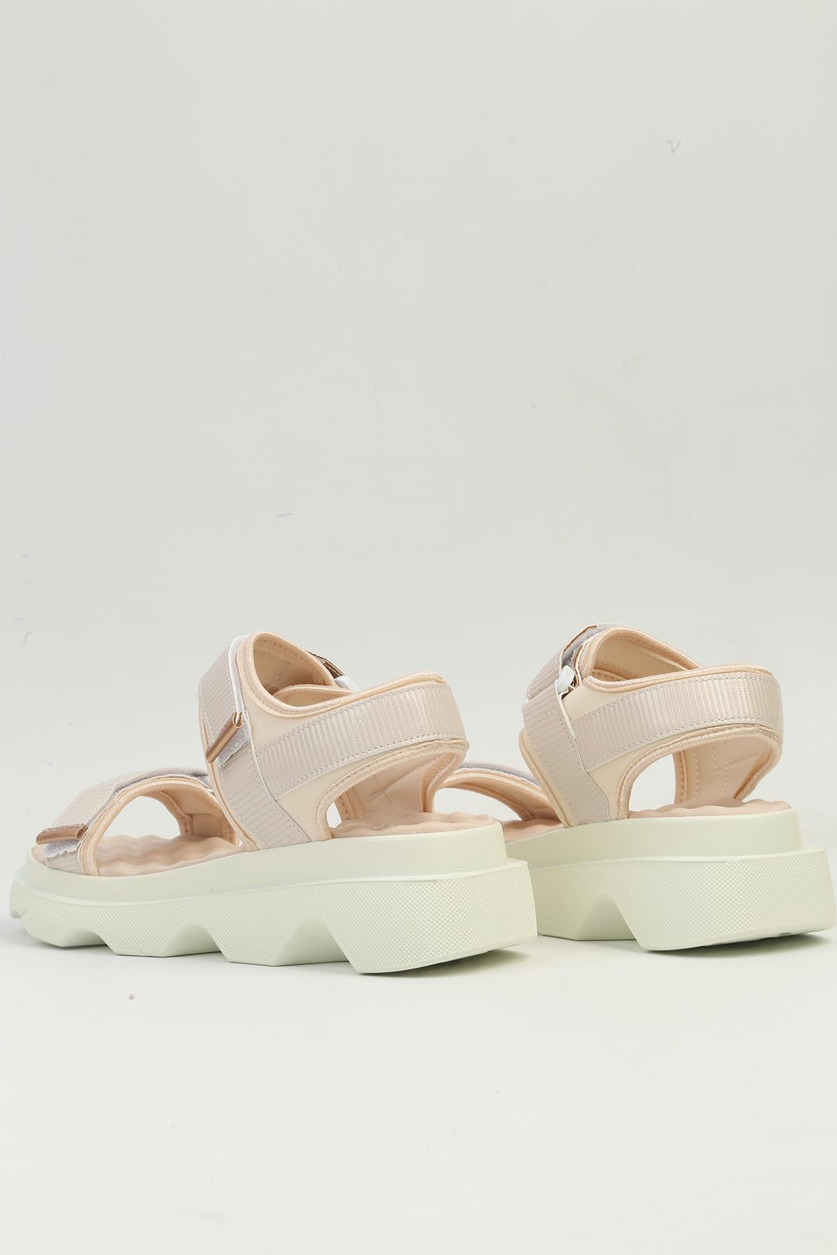 ® | PC-53076- 3959 Pudra-Kadın Sandalet - Görsel 4