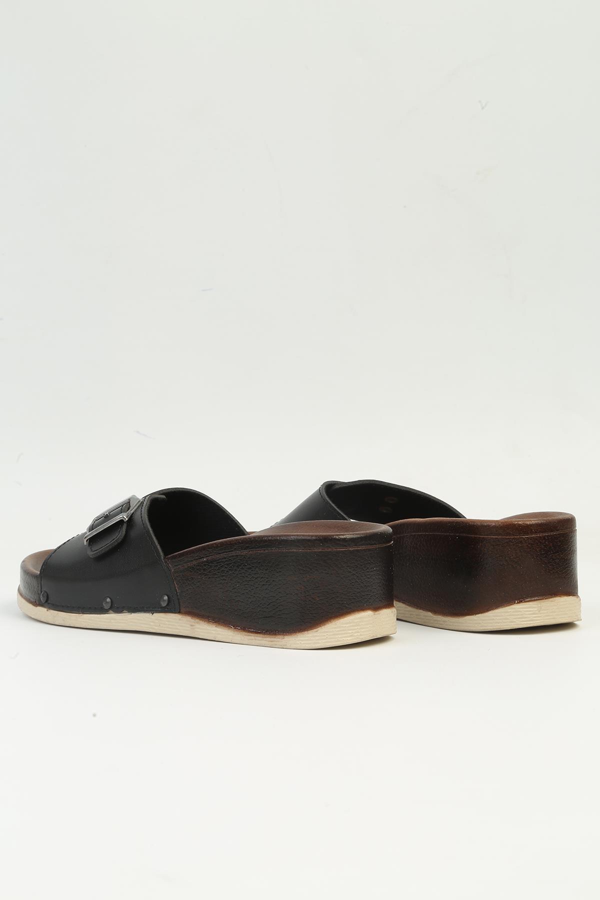 ® | PC-7249-3485 Siyah - Kadın Terlik - Görsel 4