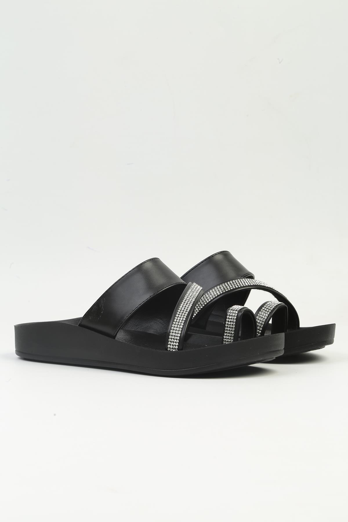 ® | PC-3510 - 4300 Siyah - Kadın Terlik - Görsel 3