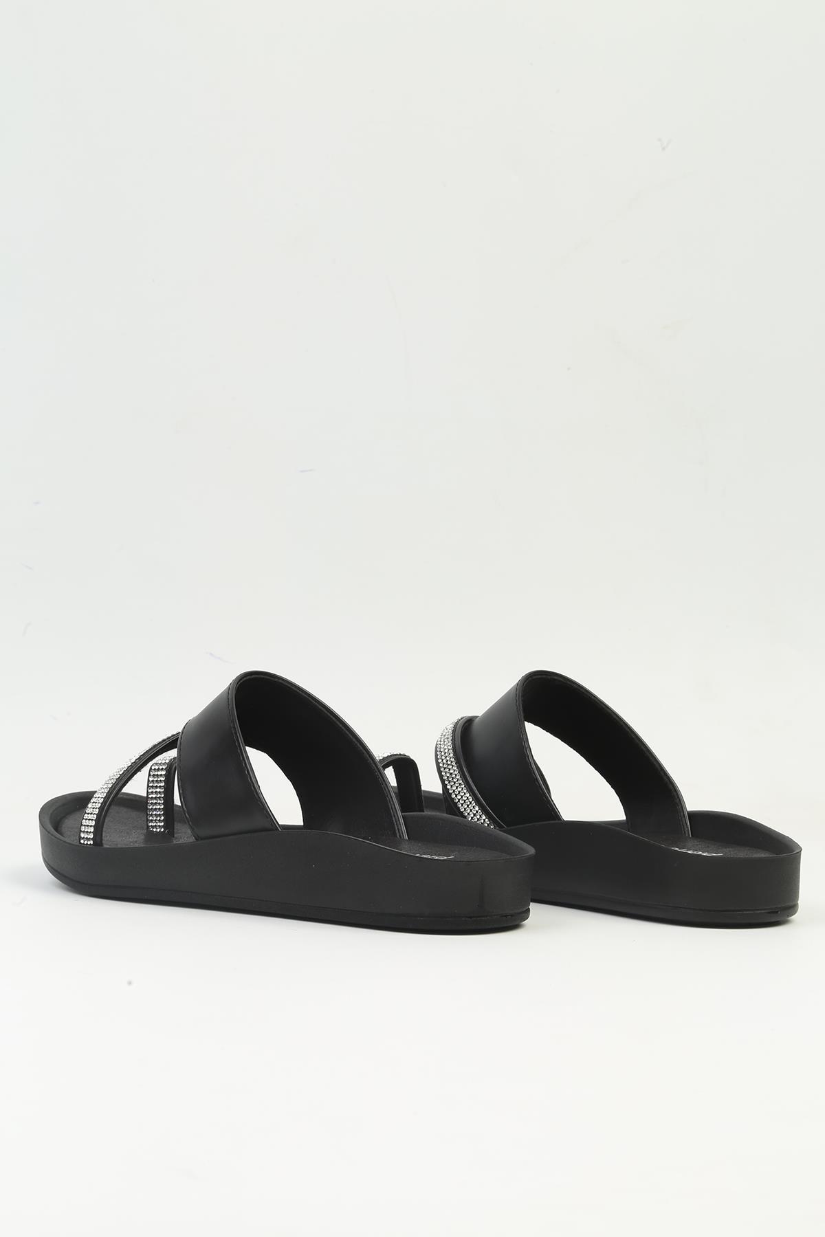 ® | PC-3510 - 4300 Siyah - Kadın Terlik - Görsel 4