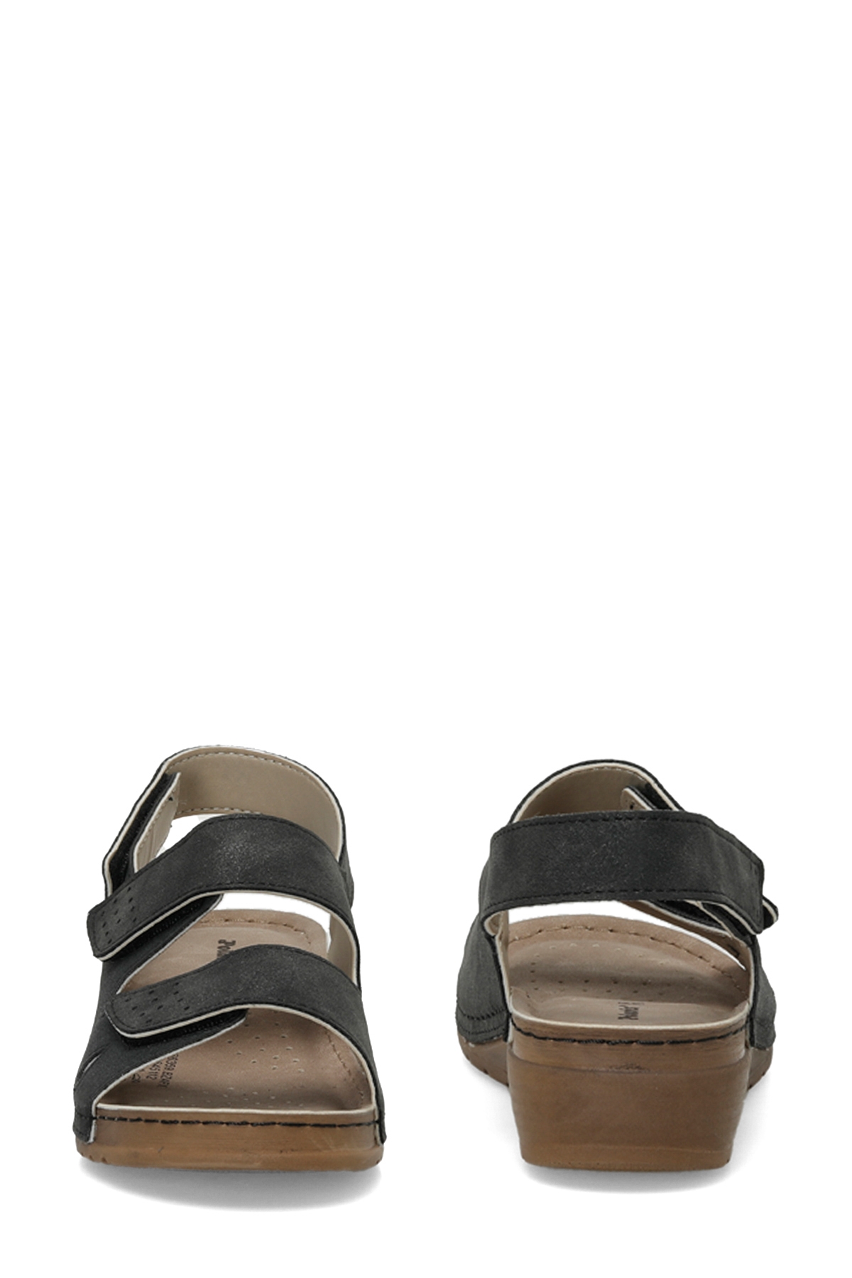 166359.BZ4FX Siyah Kadın Comfort Sandalet - Görsel 6