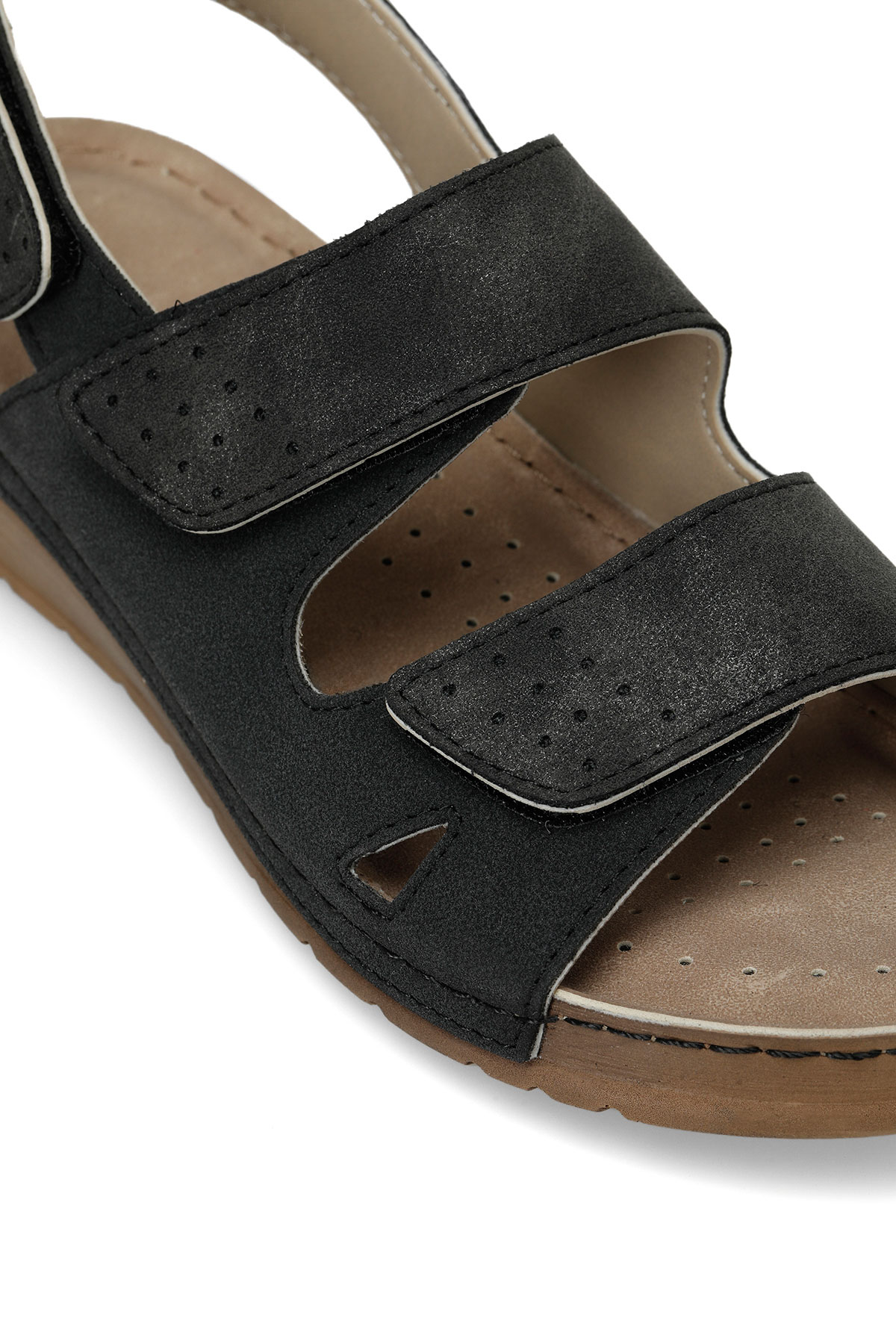 166359.BZ4FX Siyah Kadın Comfort Sandalet - Görsel 8