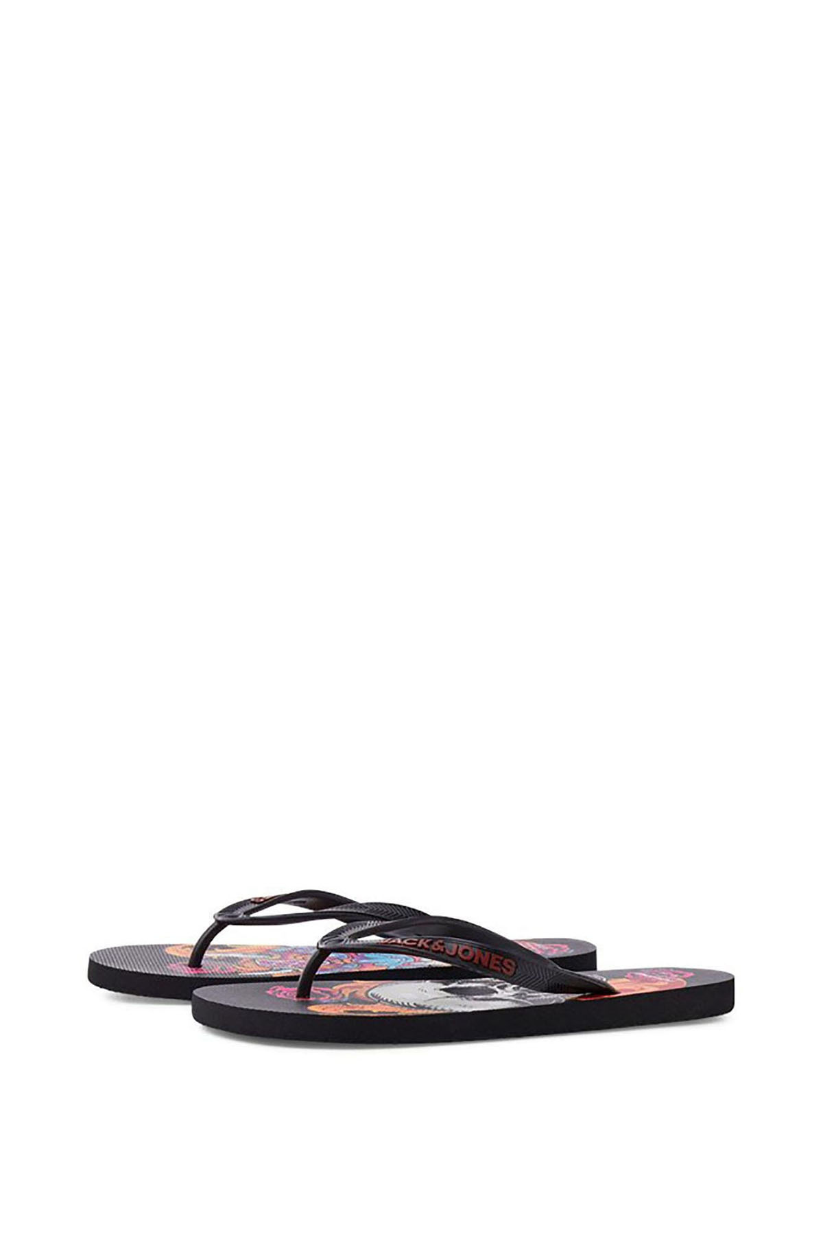 Jack &amp Jones Jack &amp Jones Erkek Jfwcolour Desenli Parmak Arası Terlik 12230633 Lacivert Sandalet & Terlik | Flo Lacivert - 4. görsel