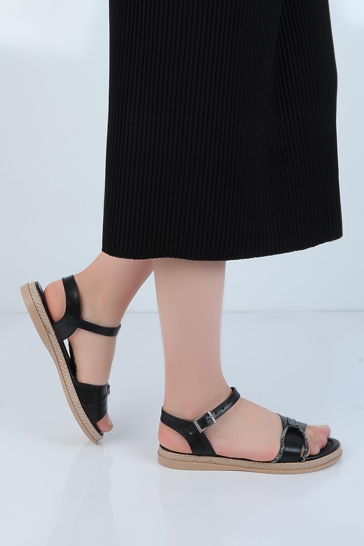 Sate Günlük Yazlık Kadın Düz Sandalet - Görsel 2