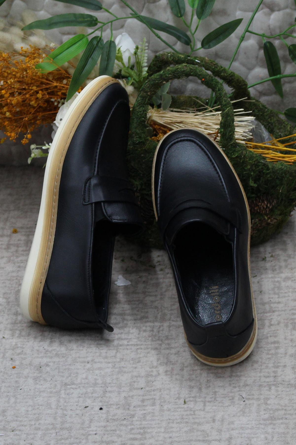 34242 Bordolli Yumuşak Hafif İç Ve Dış Hakiki Deri Erkek Ayakkabı - Görsel 7