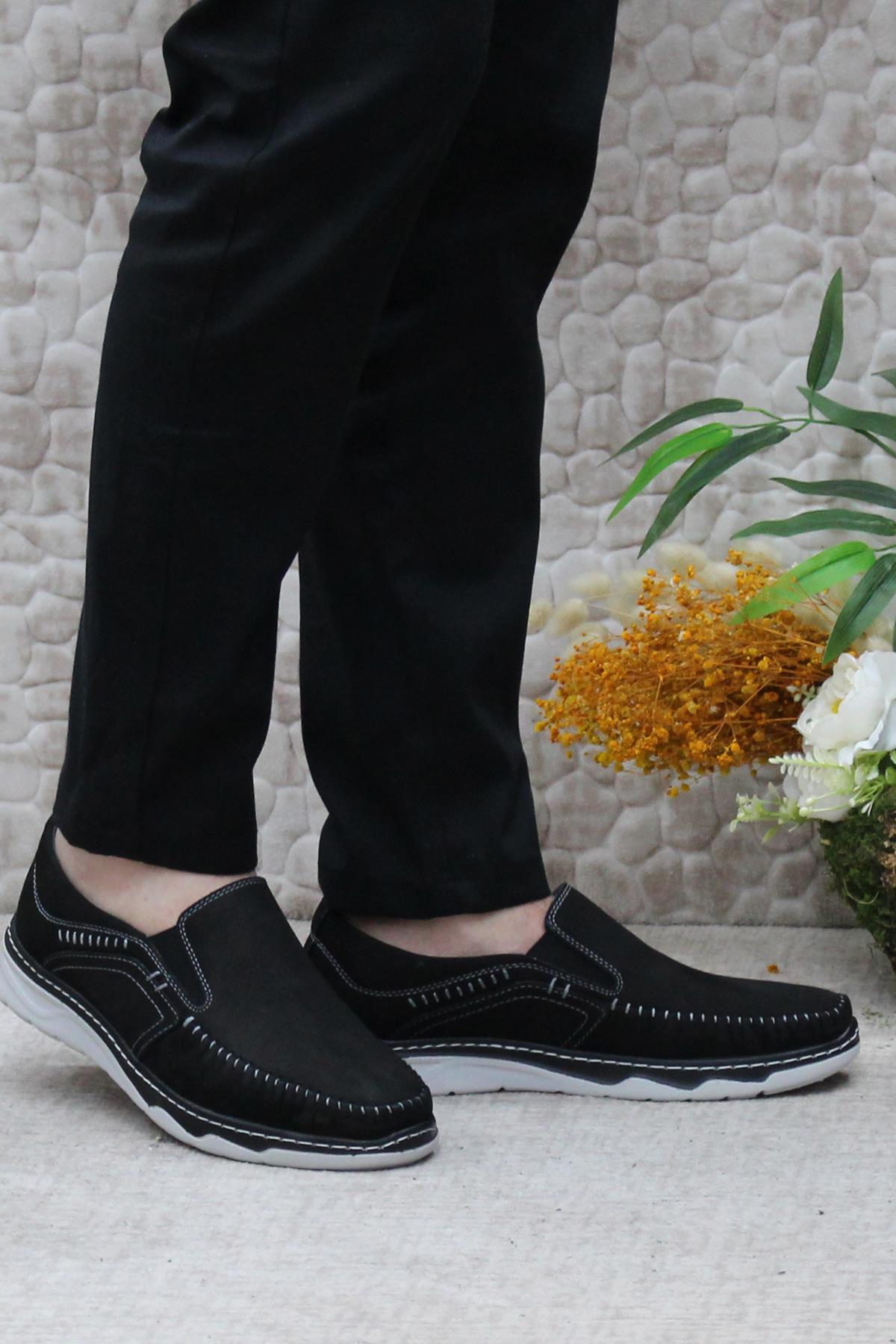 2067 Hisaş Nubuk İç Ve Dış Hakiki Deri Erkek Ayakkabı - Görsel 2