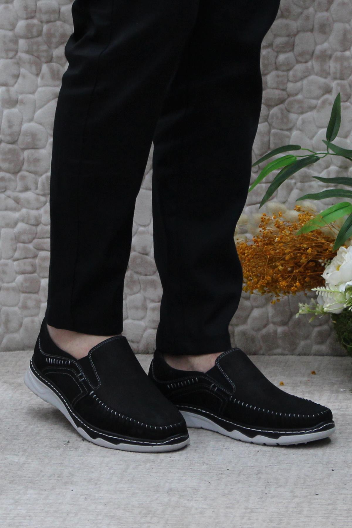 2067 Hisaş Nubuk İç Ve Dış Hakiki Deri Erkek Ayakkabı - Görsel 3