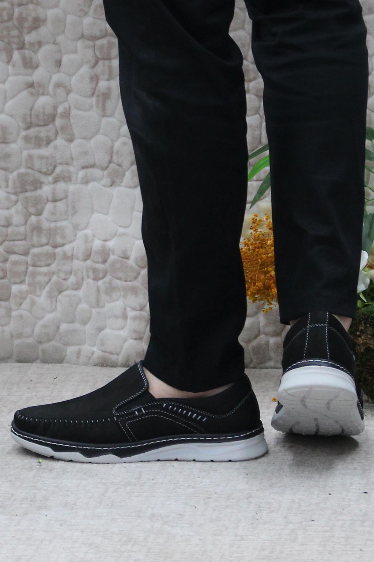 2067 Hisaş Nubuk İç Ve Dış Hakiki Deri Erkek Ayakkabı - Görsel 5