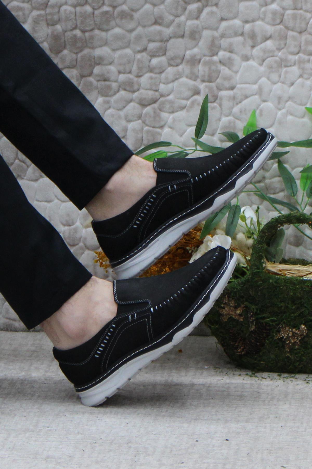 2067 Hisaş Nubuk İç Ve Dış Hakiki Deri Erkek Ayakkabı - Görsel 6