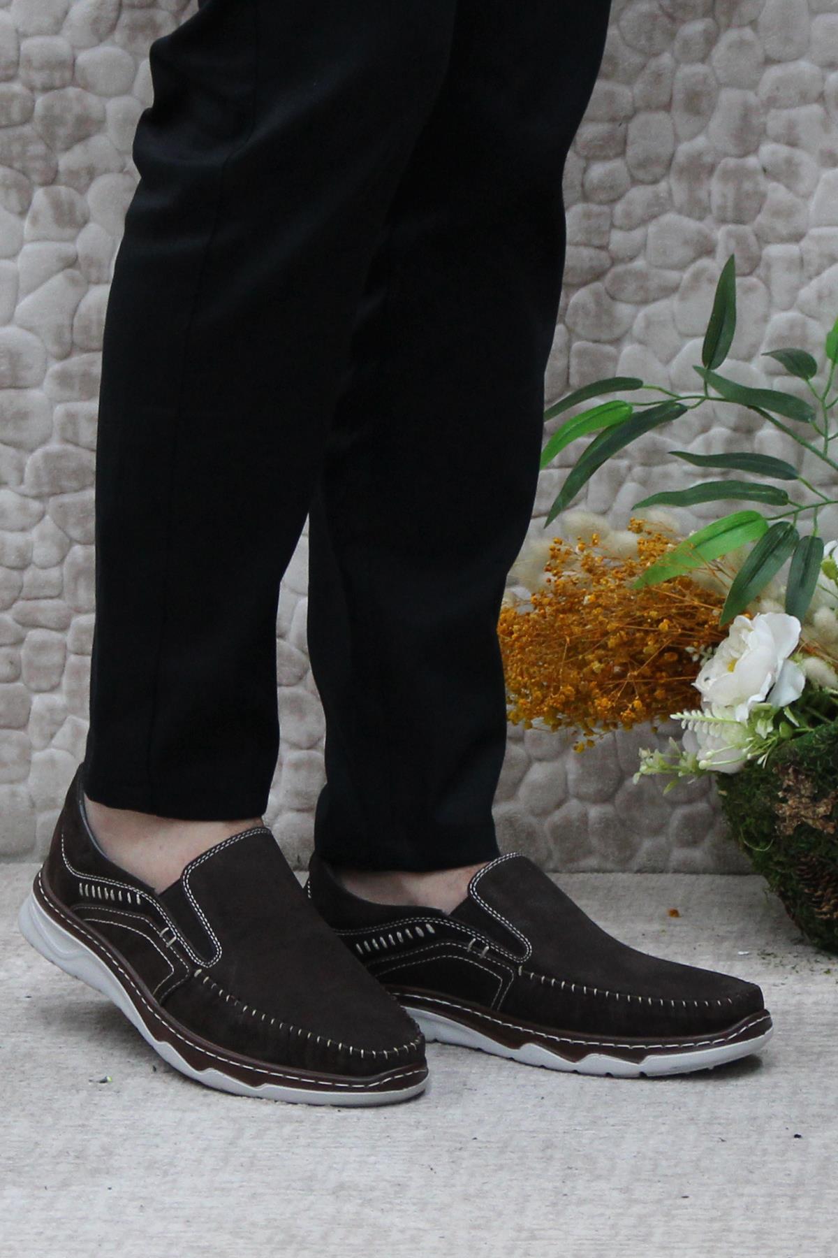 2067 Hisaş Nubuk İç Ve Dış Hakiki Deri Erkek Ayakkabı - Görsel 3