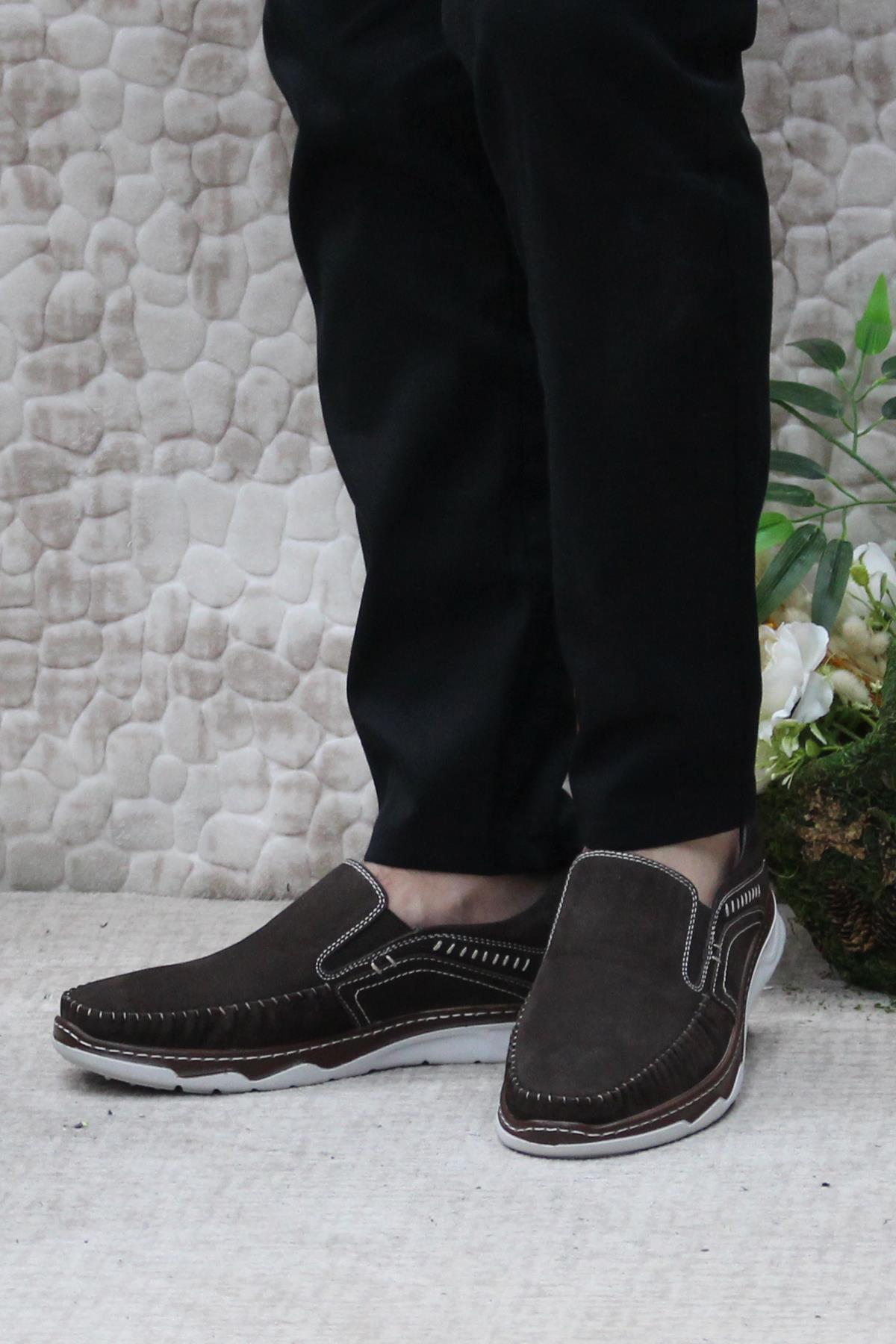 2067 Hisaş Nubuk İç Ve Dış Hakiki Deri Erkek Ayakkabı - Görsel 4