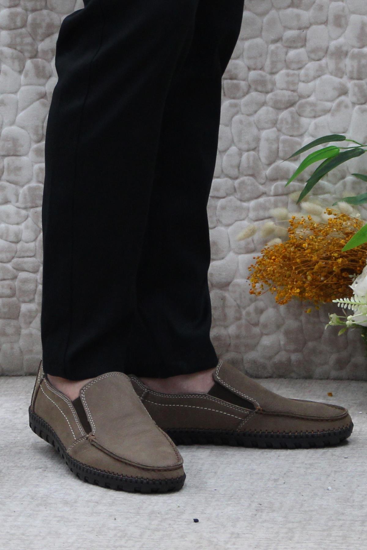 241051 Nubuk Rahat Yumuşak Hakiki Deri Erkek Ayakkabı - Görsel 2