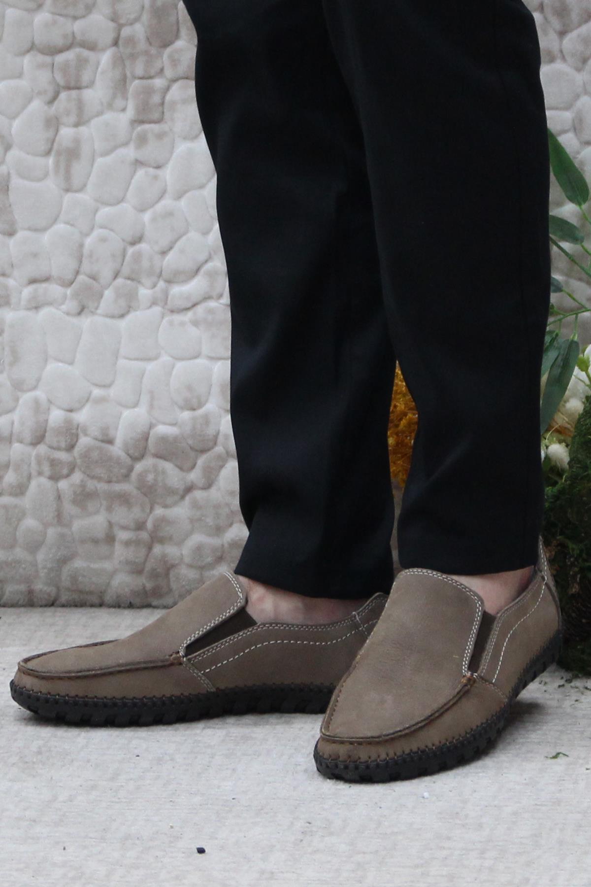 241051 Nubuk Rahat Yumuşak Hakiki Deri Erkek Ayakkabı - Görsel 4