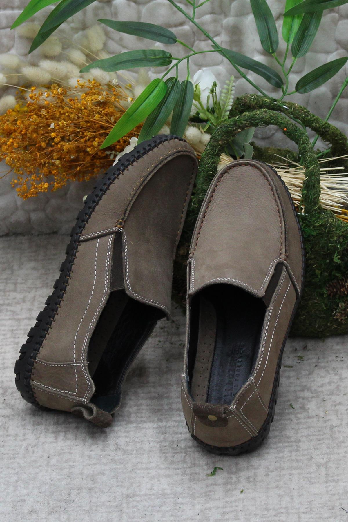 241051 Nubuk Rahat Yumuşak Hakiki Deri Erkek Ayakkabı - Görsel 7