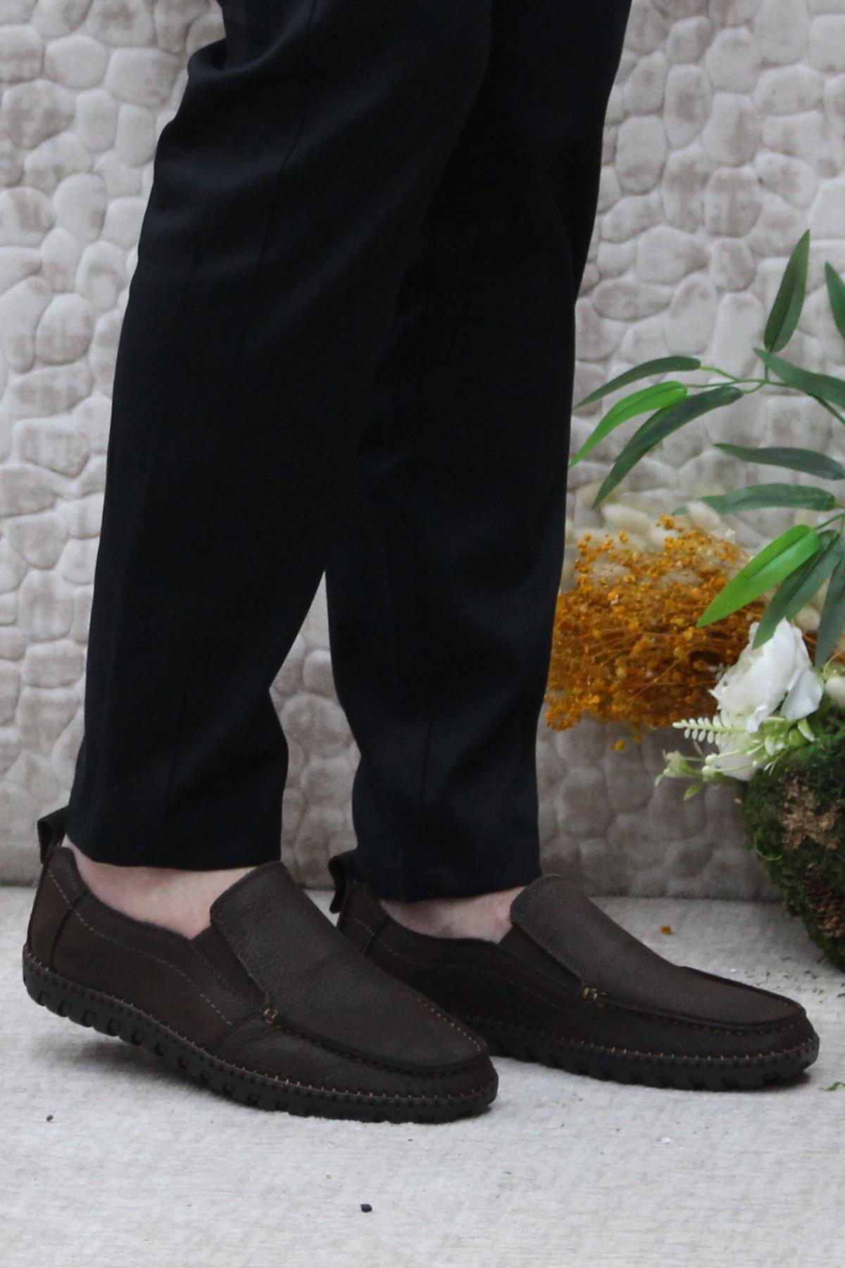 241051 Nubuk Rahat Yumuşak Hakiki Deri Erkek Ayakkabı - Görsel 3