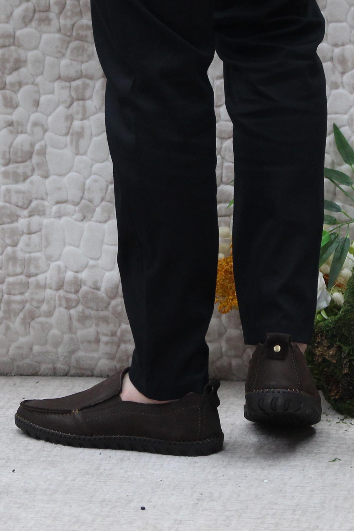 241051 Nubuk Rahat Yumuşak Hakiki Deri Erkek Ayakkabı - Görsel 5