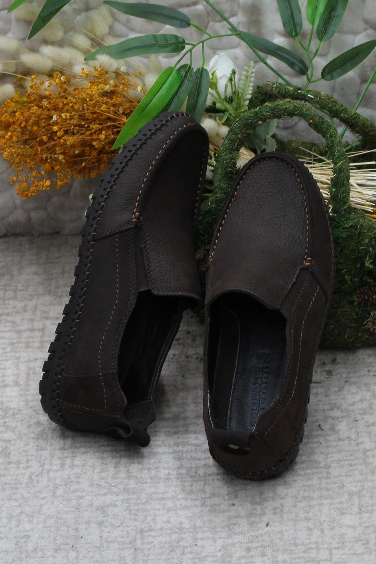 241051 Nubuk Rahat Yumuşak Hakiki Deri Erkek Ayakkabı - Görsel 7