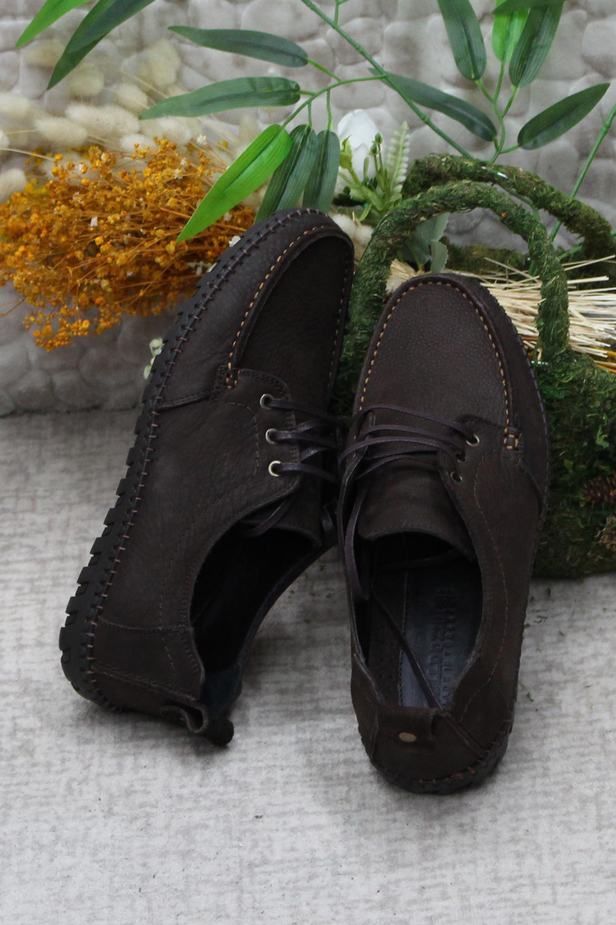 241052 Nubuk Rahat Yumuşak Hakiki Deri Erkek Ayakkabı - Görsel 7