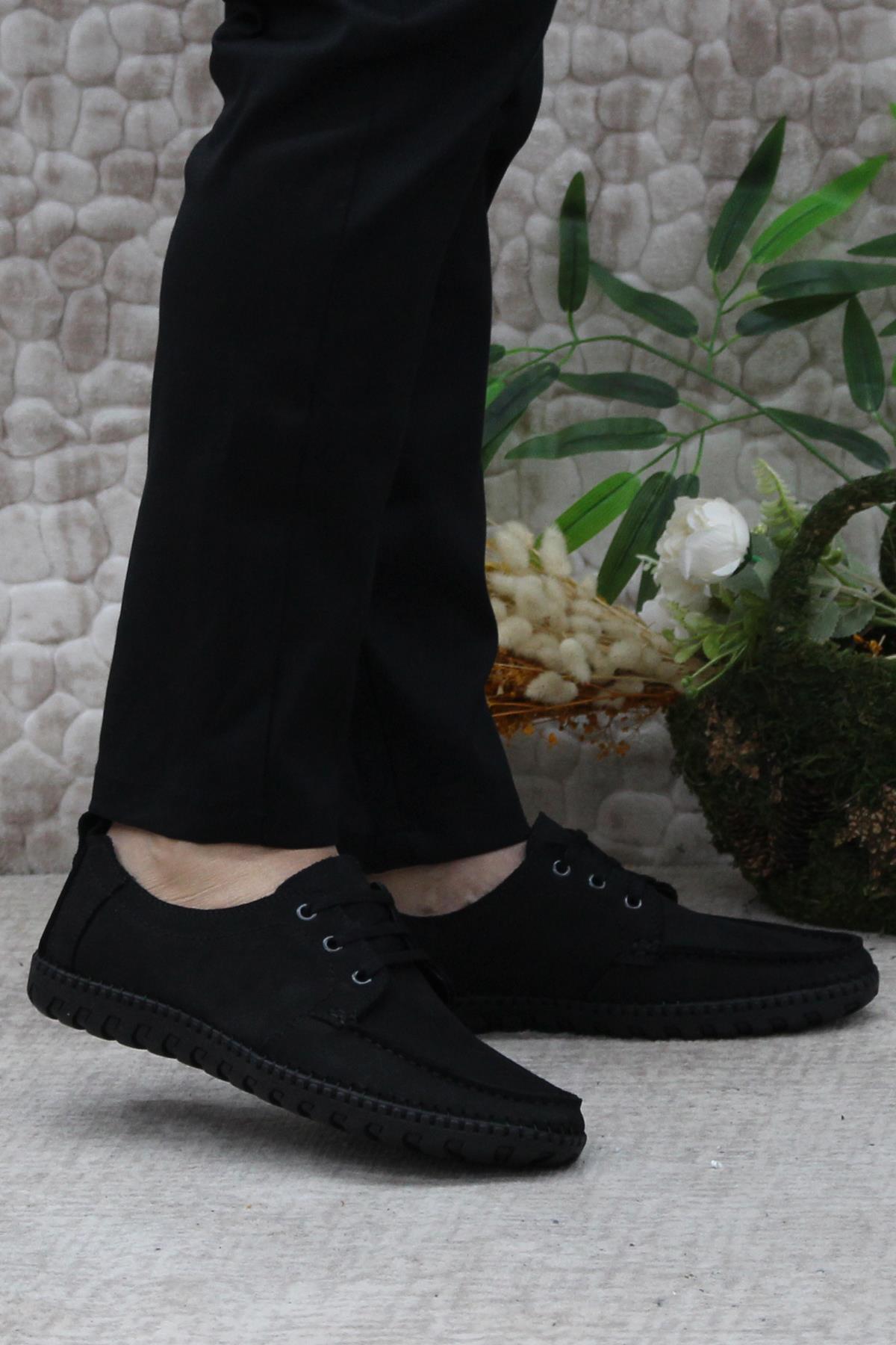 241052 Nubuk Rahat Yumuşak Hakiki Deri Erkek Ayakkabı - Görsel 2