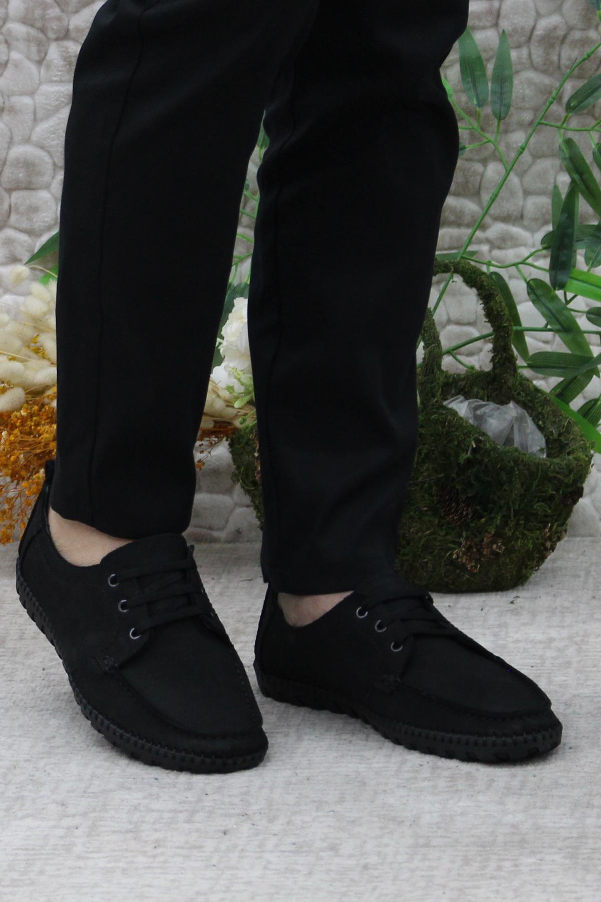 241052 Nubuk Rahat Yumuşak Hakiki Deri Erkek Ayakkabı - Görsel 3