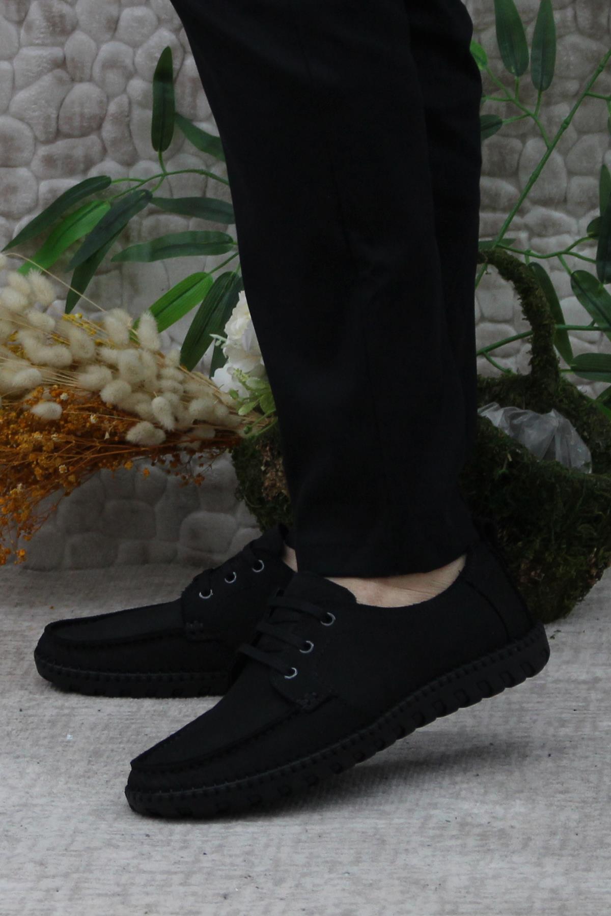 241052 Nubuk Rahat Yumuşak Hakiki Deri Erkek Ayakkabı - Görsel 4