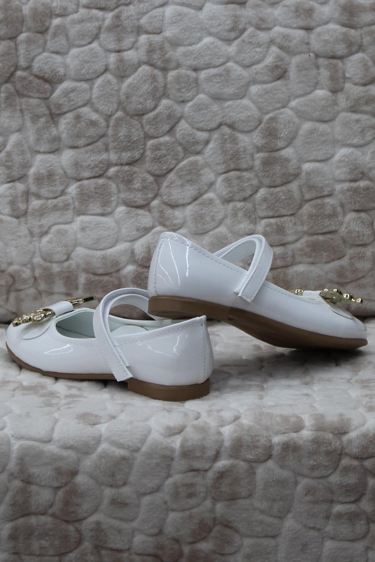 Ba Ba 81801 Kız Çocuk Elbise Ayakkabısı Kız Çocuk Babet - Görsel 4