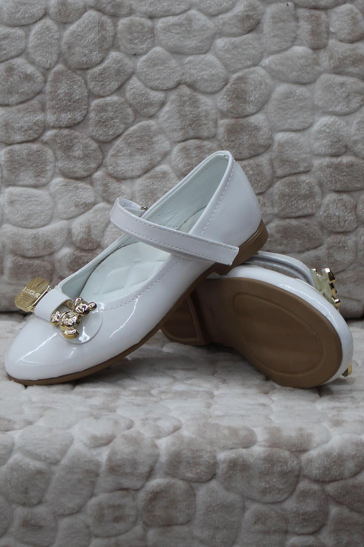 Ba Ba 81801 Kız Çocuk Elbise Ayakkabısı Kız Çocuk Babet - Görsel 5