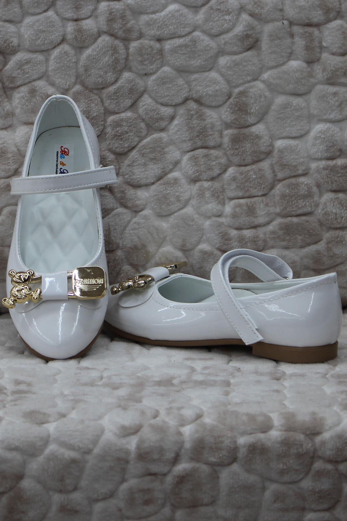 Ba Ba 81801 Kız Çocuk Elbise Ayakkabısı Kız Çocuk Babet - Görsel 6