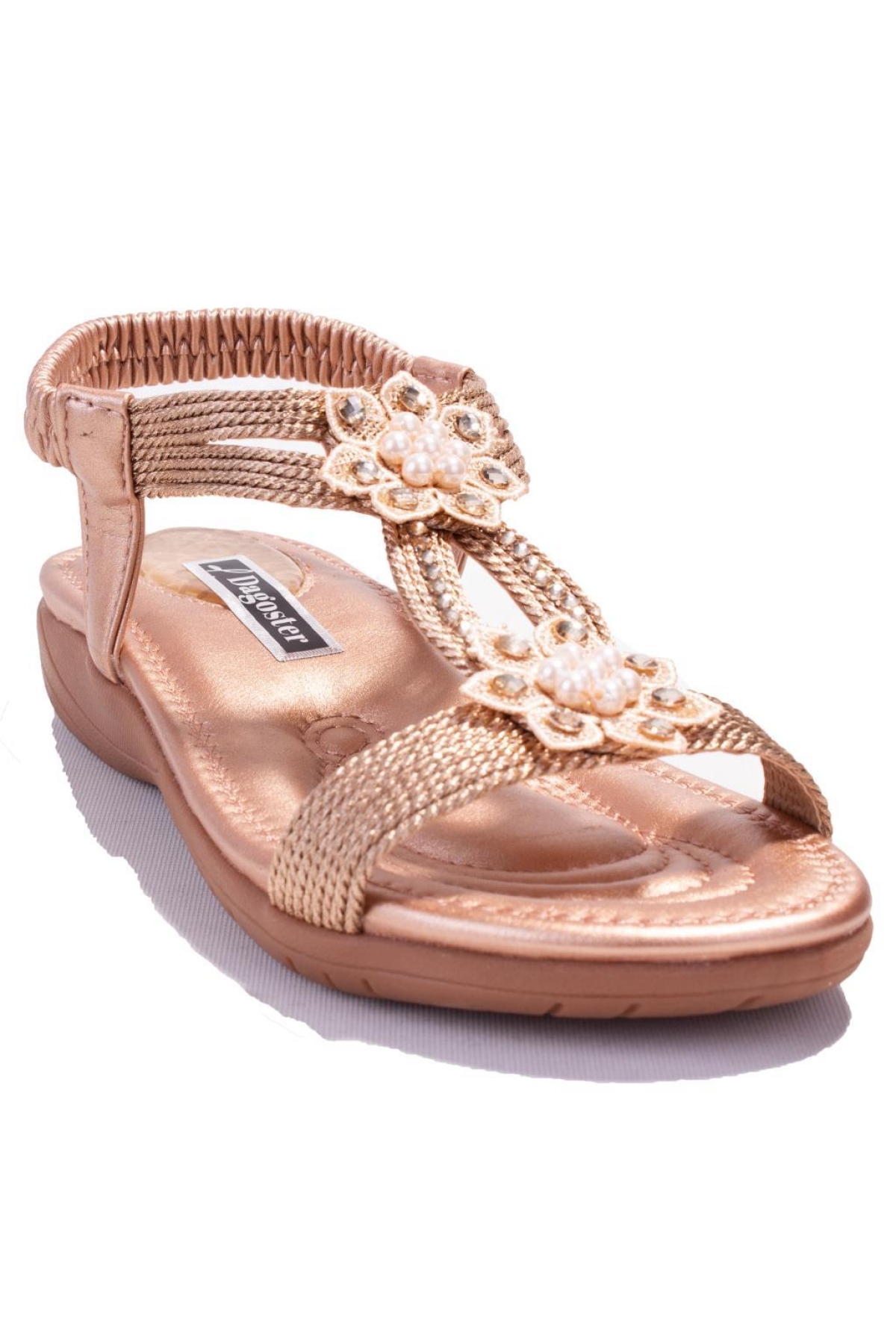 DZA07-741724910 Bej Günlük Ortopedik Kadın sandalet - Görsel 3