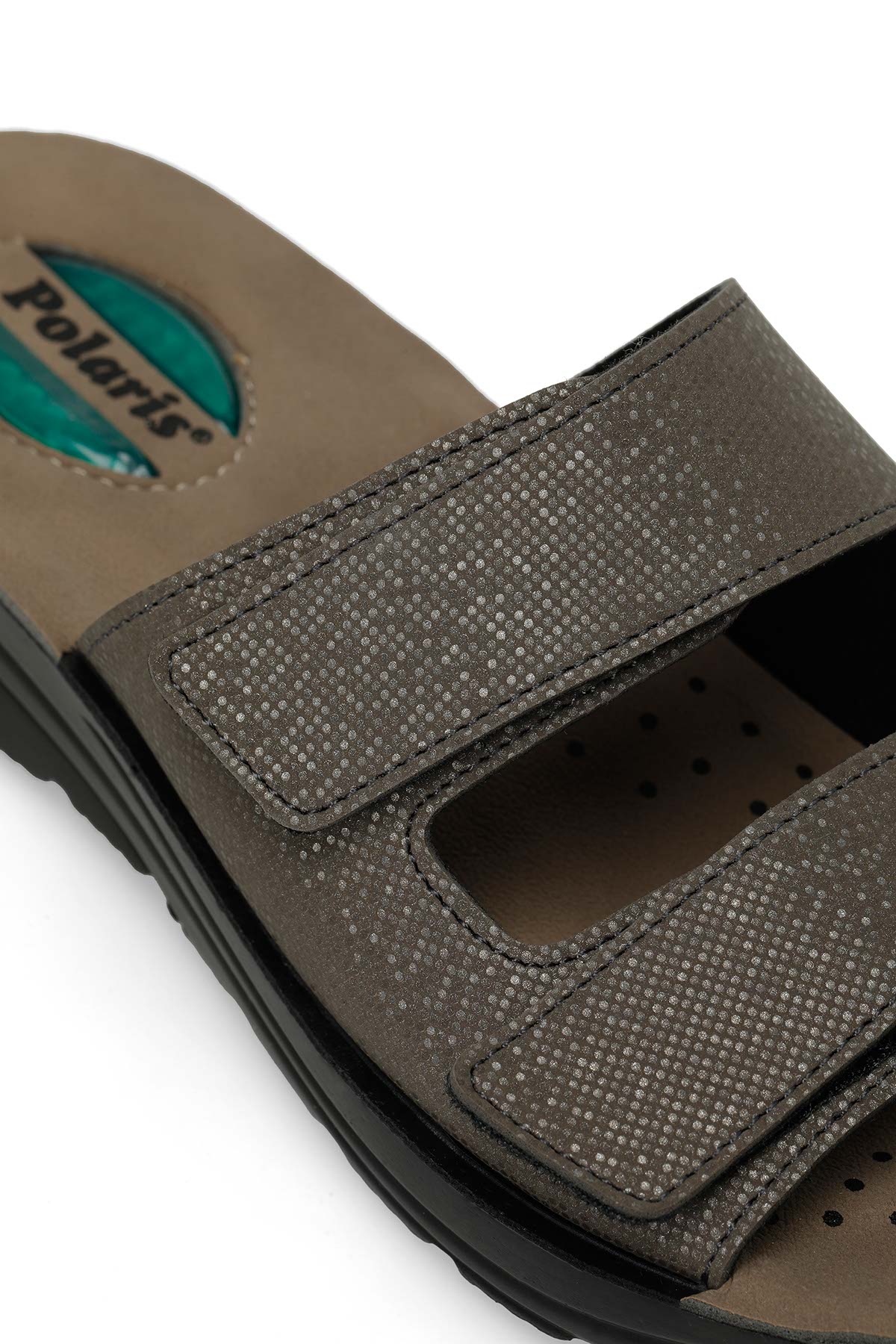 Polaris 607005.Z4PR Gri Kadın Ev Terliği - Görsel 8