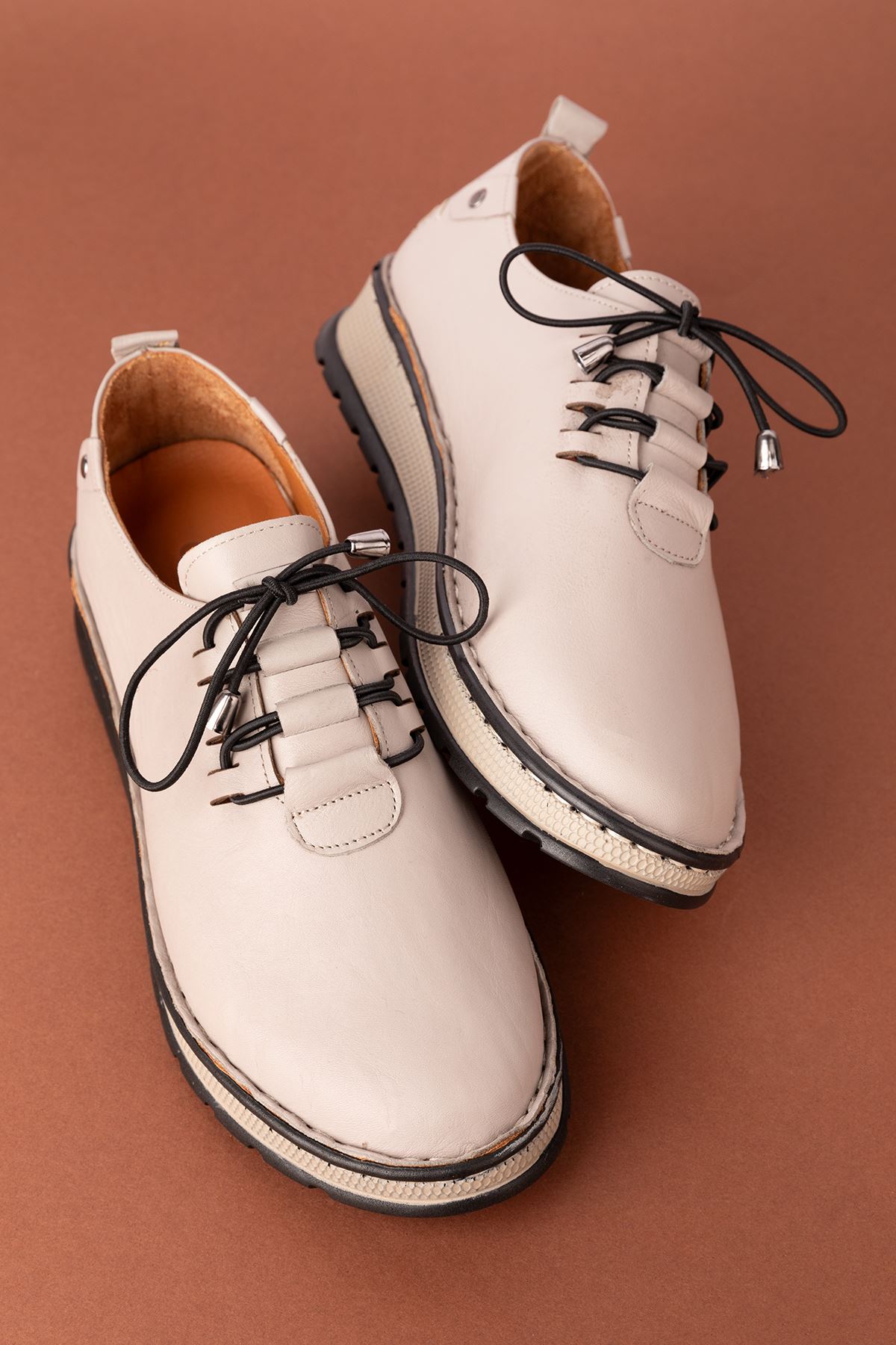 Gondol Hakiki Deri Hafif Taban Rahat Günlük Ayakkabı byz.530 - Görsel 2