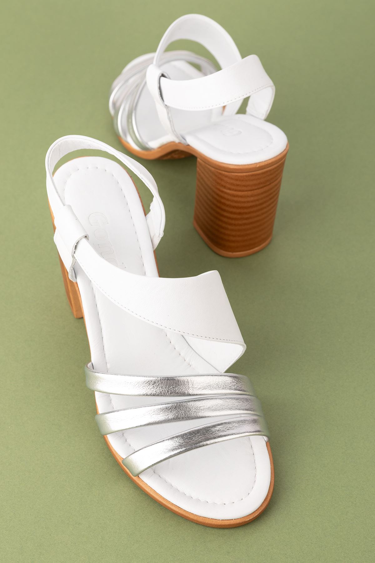 Gondol Kadın Hakiki Deri Topuklu Şık Ayakkabı tlh.603 - Görsel 5