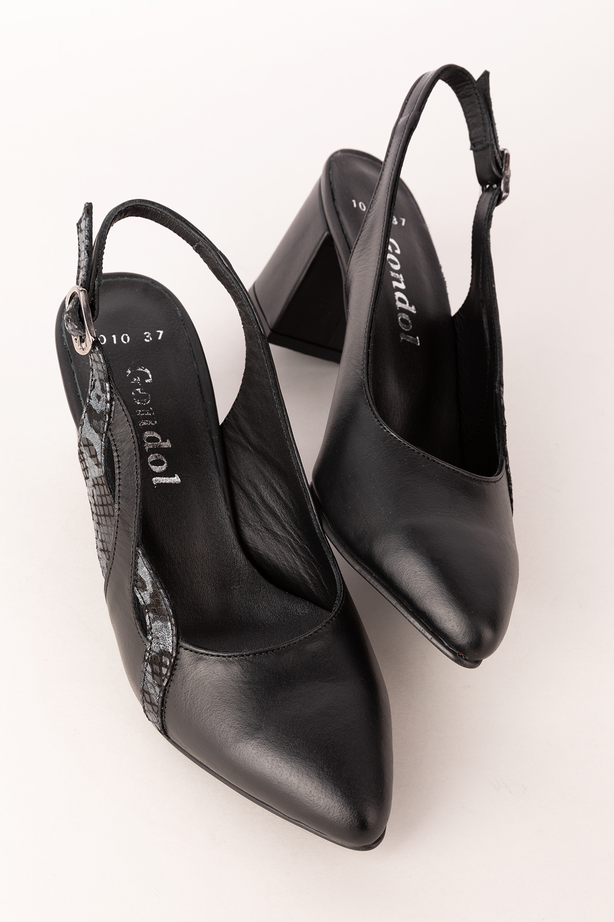 Gondol Hakiki Deri Şık Topuklu Ayakkabı şhn.1010 - Görsel 7