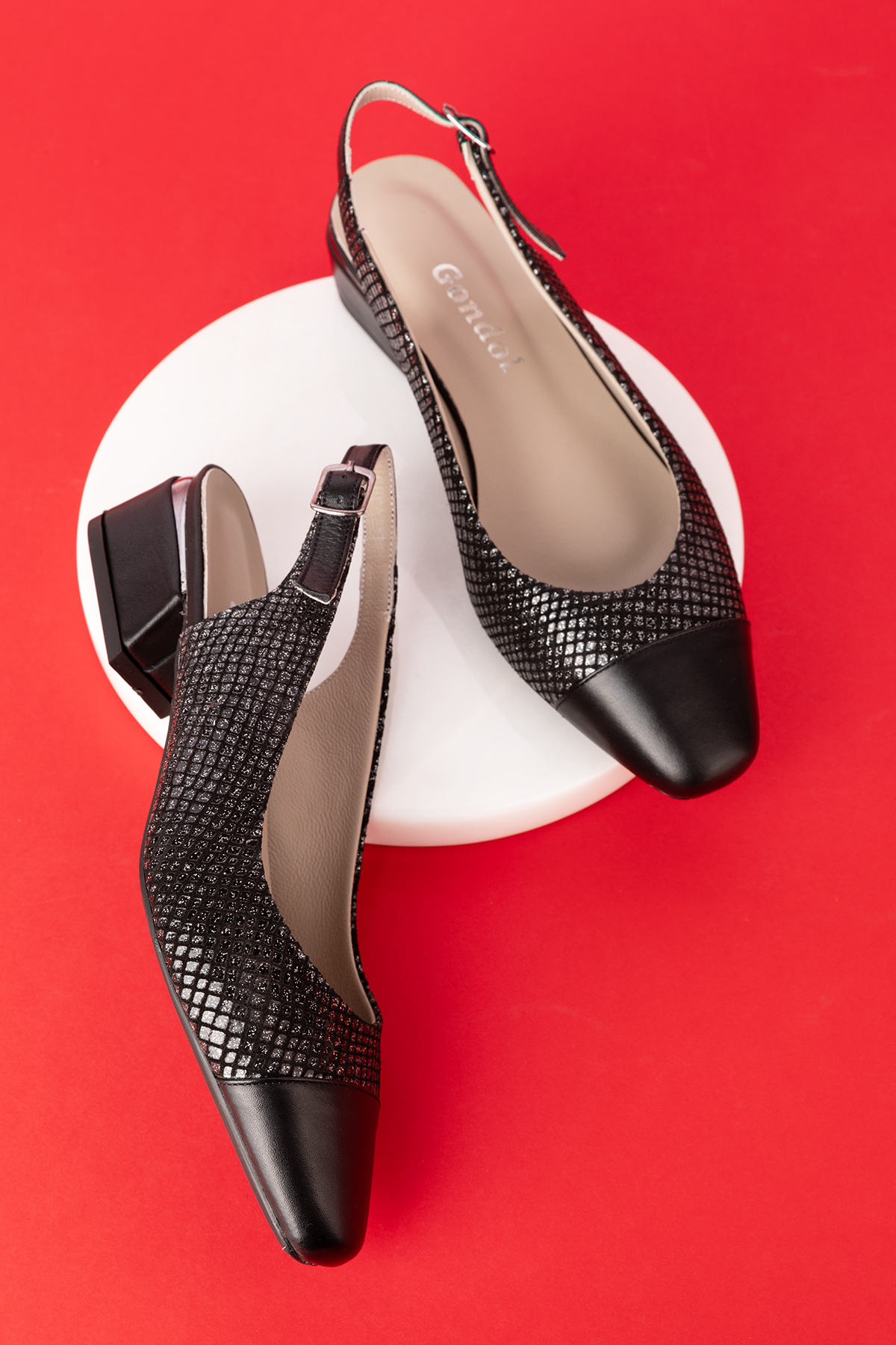 Gondol Hakiki Deri Kısa Topuklu Ayakkabı vdt.09 - Görsel 3