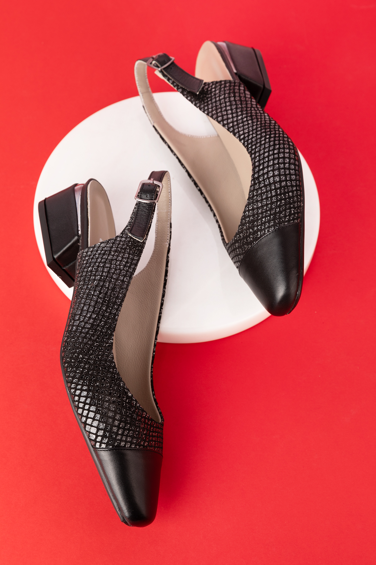 Gondol Hakiki Deri Kısa Topuklu Ayakkabı vdt.09 - Görsel 4