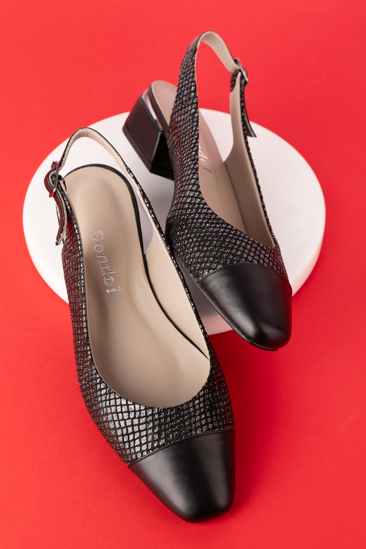 Gondol Hakiki Deri Kısa Topuklu Ayakkabı vdt.09 - Görsel 5