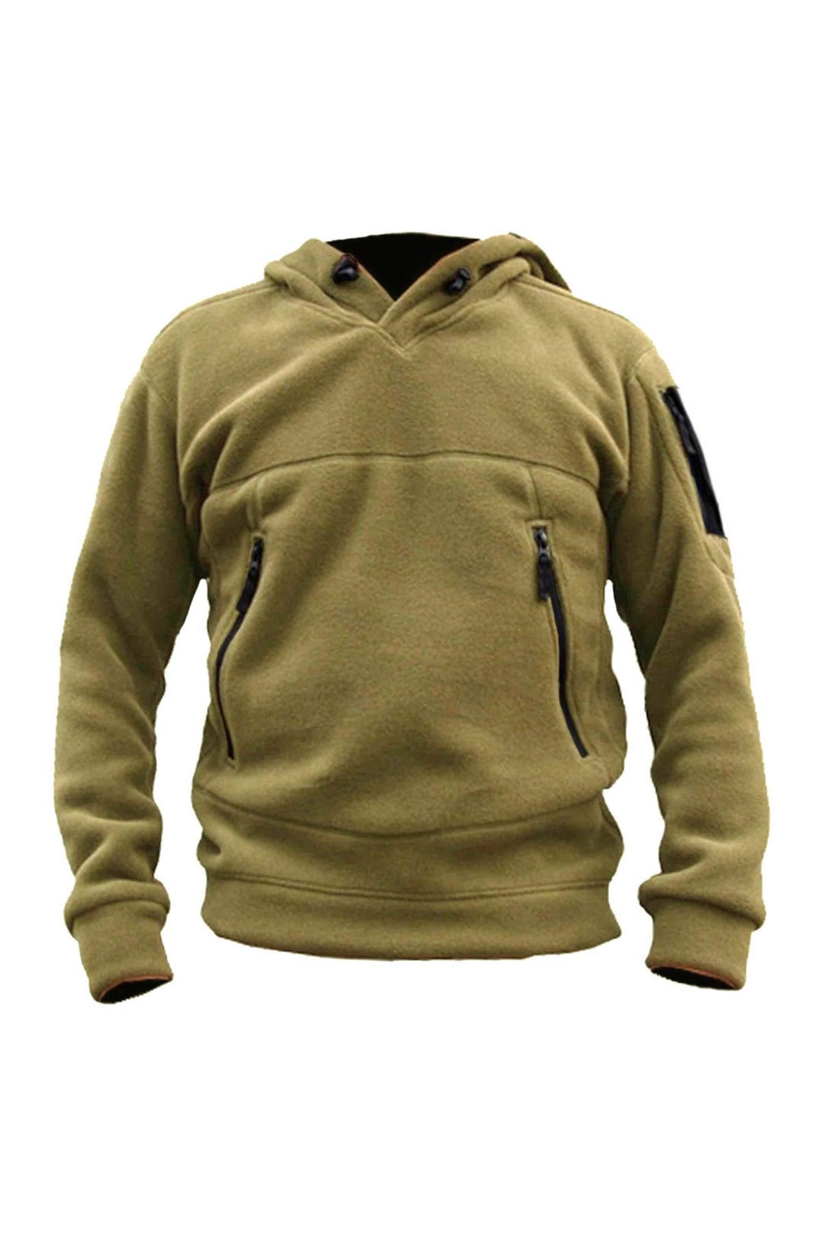 Store Erkek Polar Outdoor Kapşonlu Kombat Tactical Cepli Polar