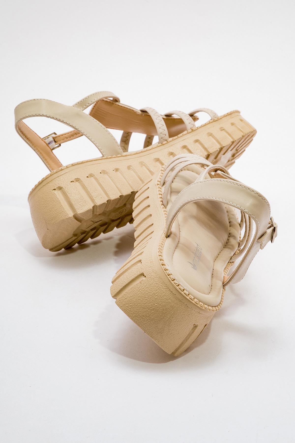 Kadın 3 Biyeli Sandalet TEN - Görsel 5