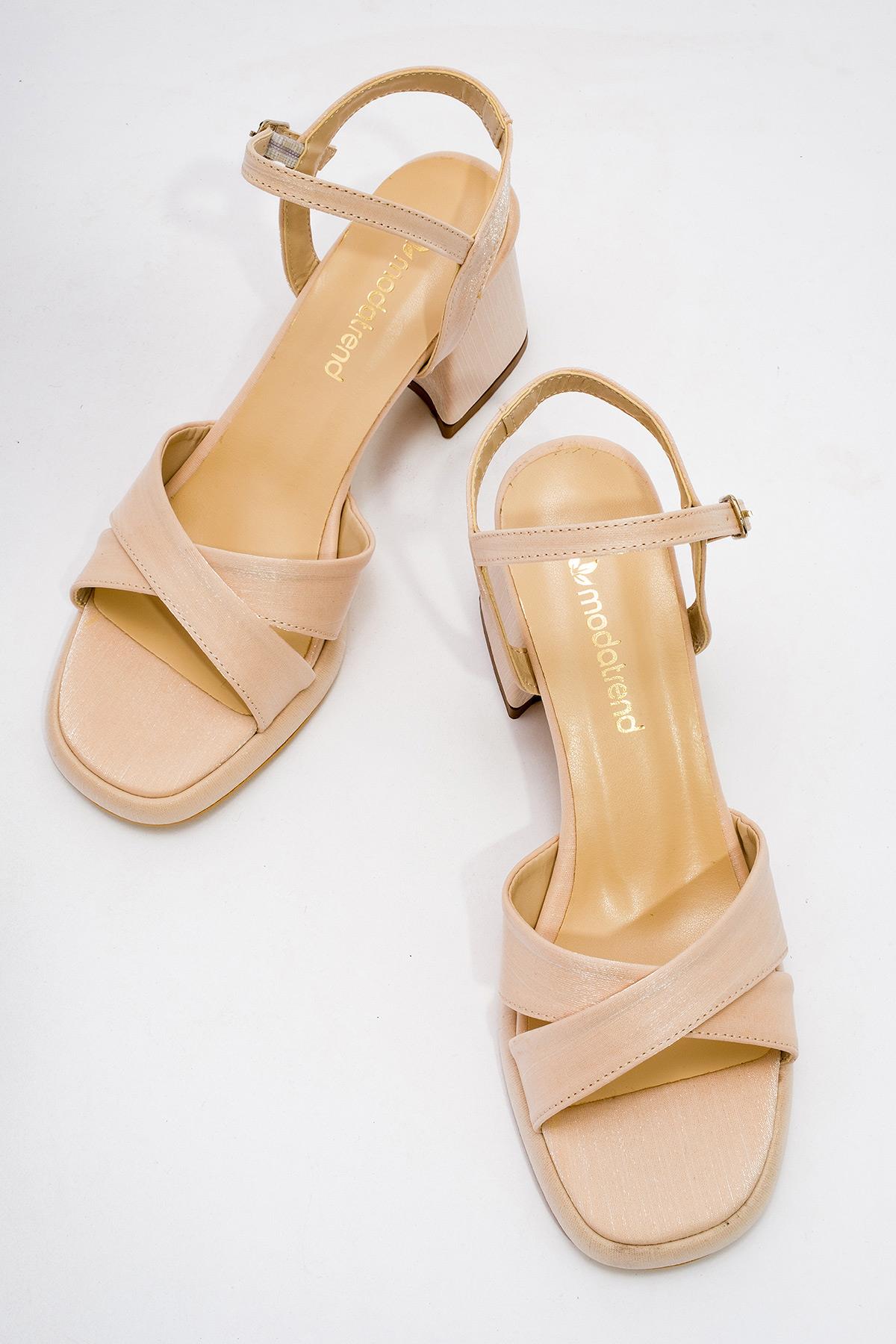 Kadın Topuklu Ayakkabı TEN SATEN - Görsel 6