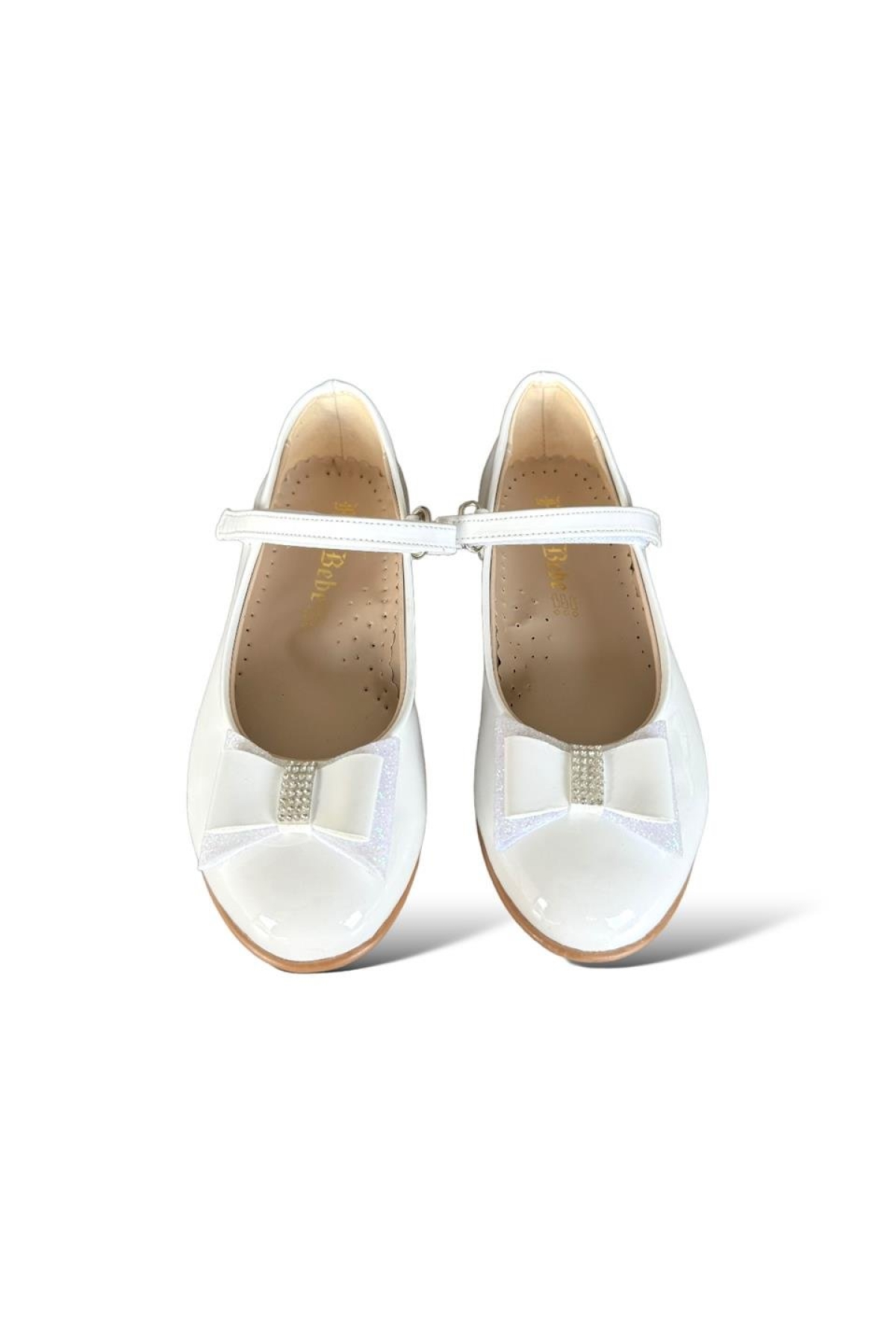 Fiyonklu Kız Çocuk Babet Ayakkabı BEYAZ - Görsel 6