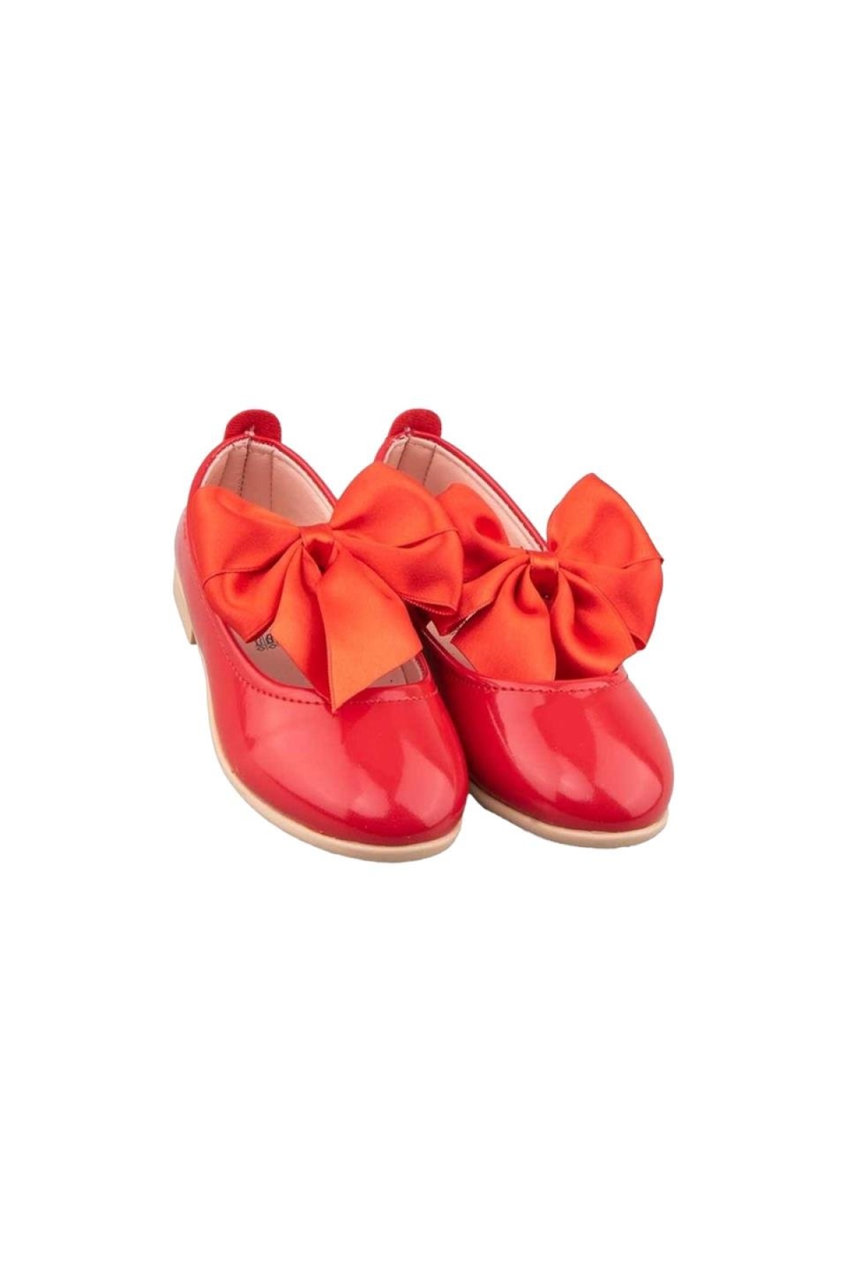 Kurdelalı Kız Çocuk Babet Ayakkabı KIRMIZI - Görsel 3