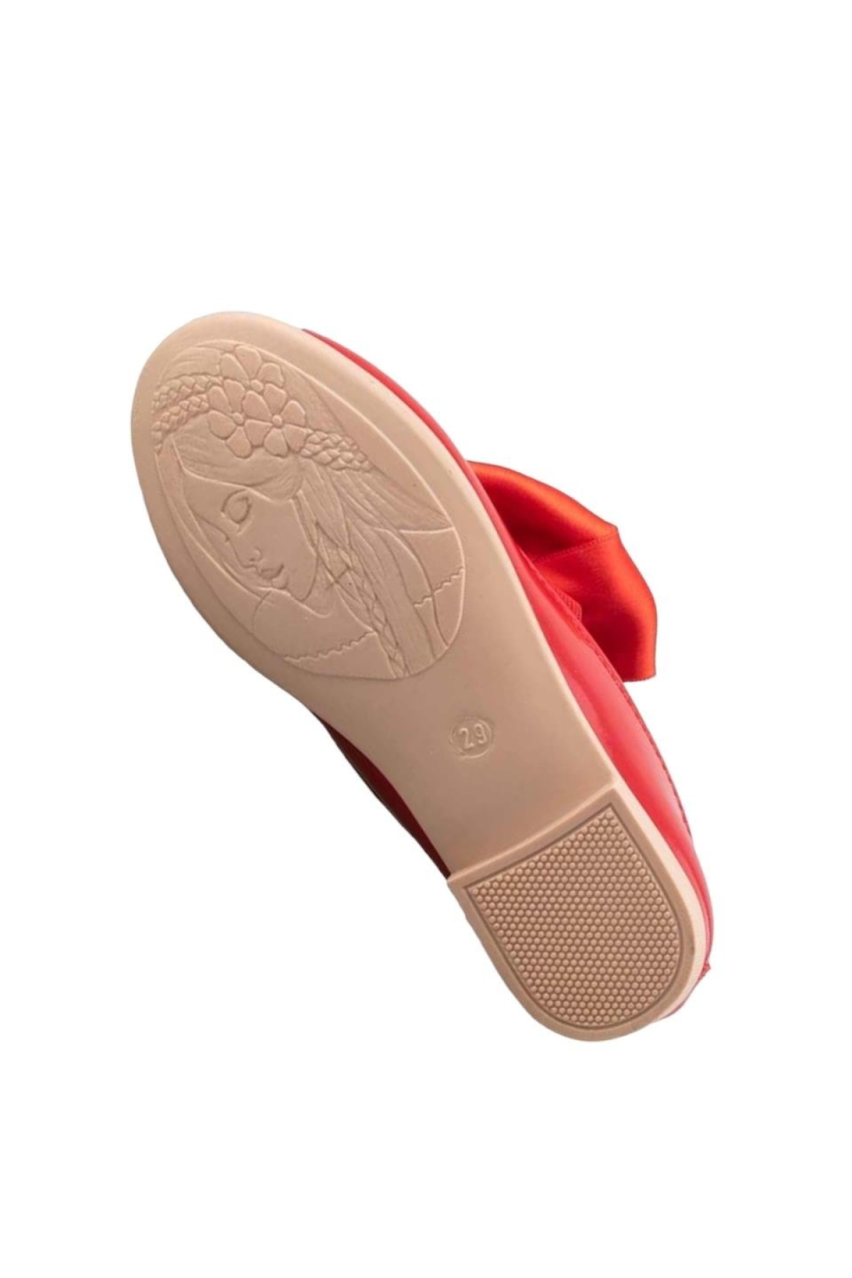 Kurdelalı Kız Çocuk Babet Ayakkabı KIRMIZI - Görsel 6