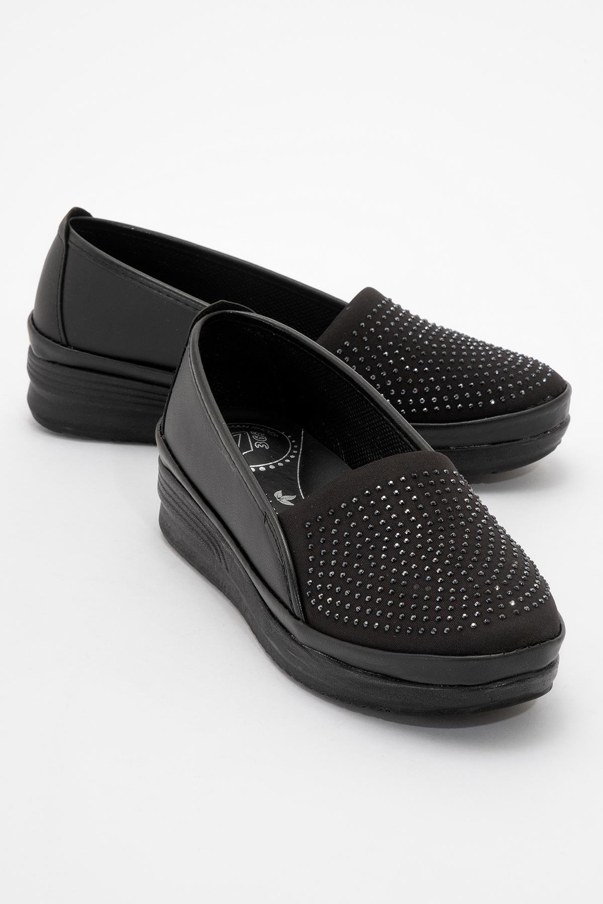 Taşlı Kadın Babet SİYAH CİLT - Görsel 2