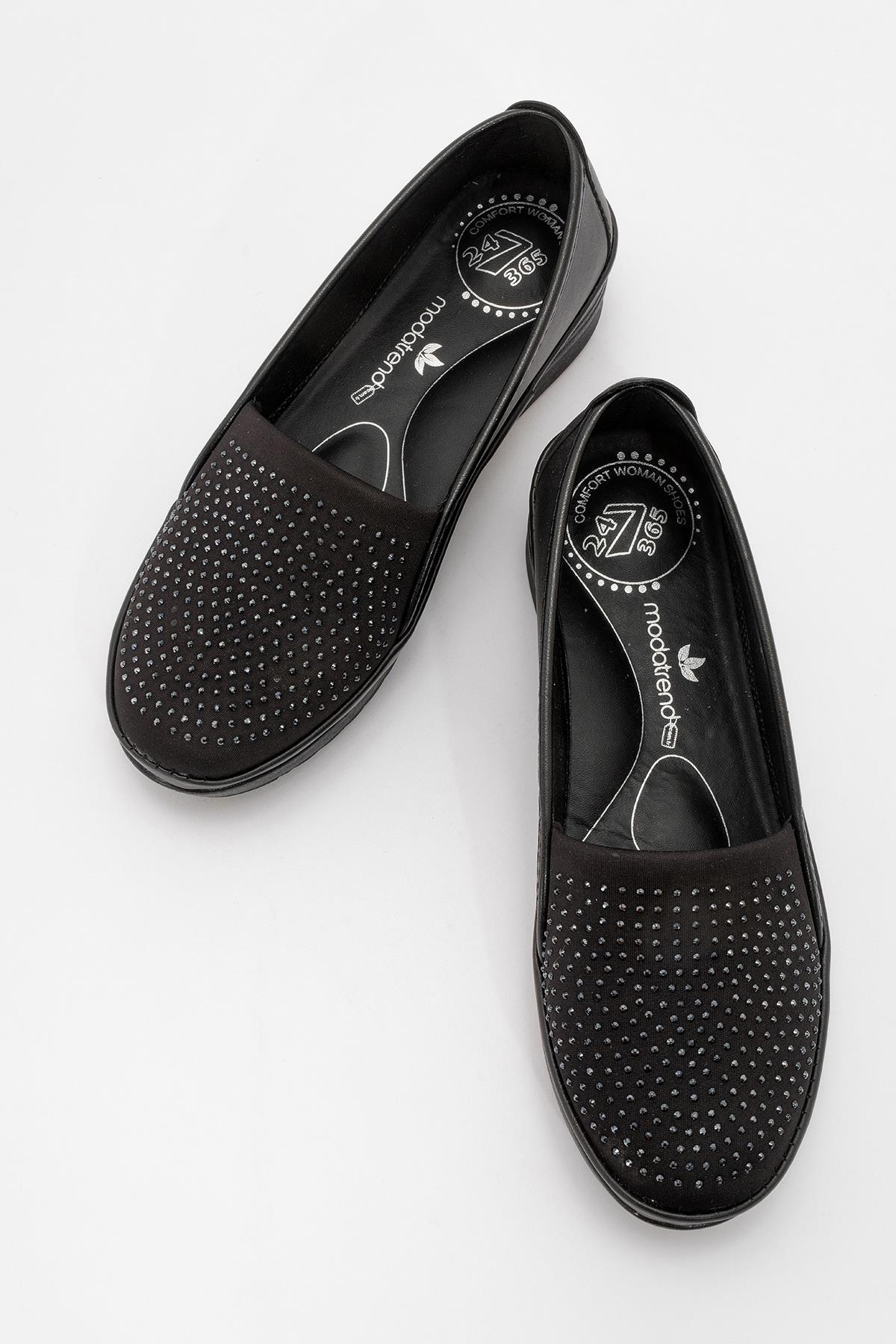 Taşlı Kadın Babet SİYAH CİLT - Görsel 5