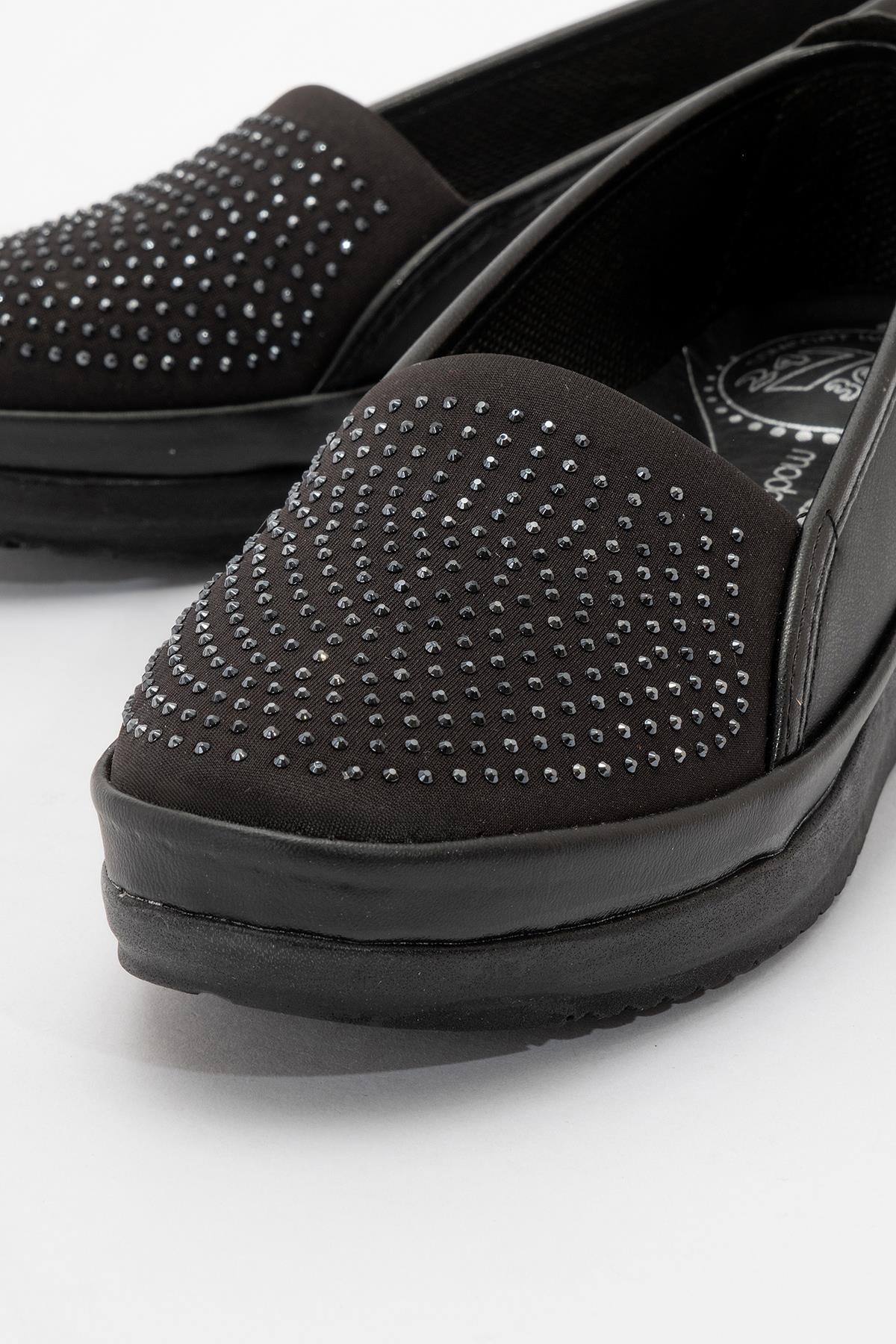 Taşlı Kadın Babet SİYAH CİLT - Görsel 6